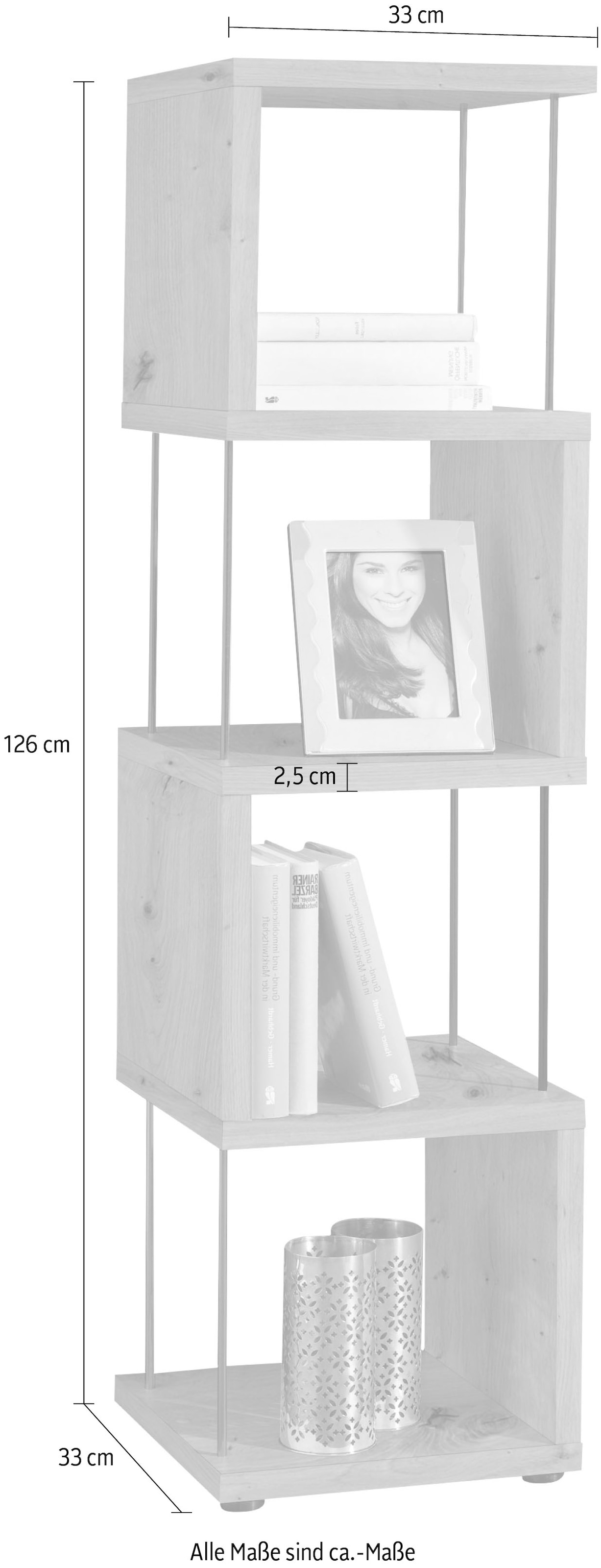 Mäusbacher Standregal »Big System Office«, Breite 33 cm