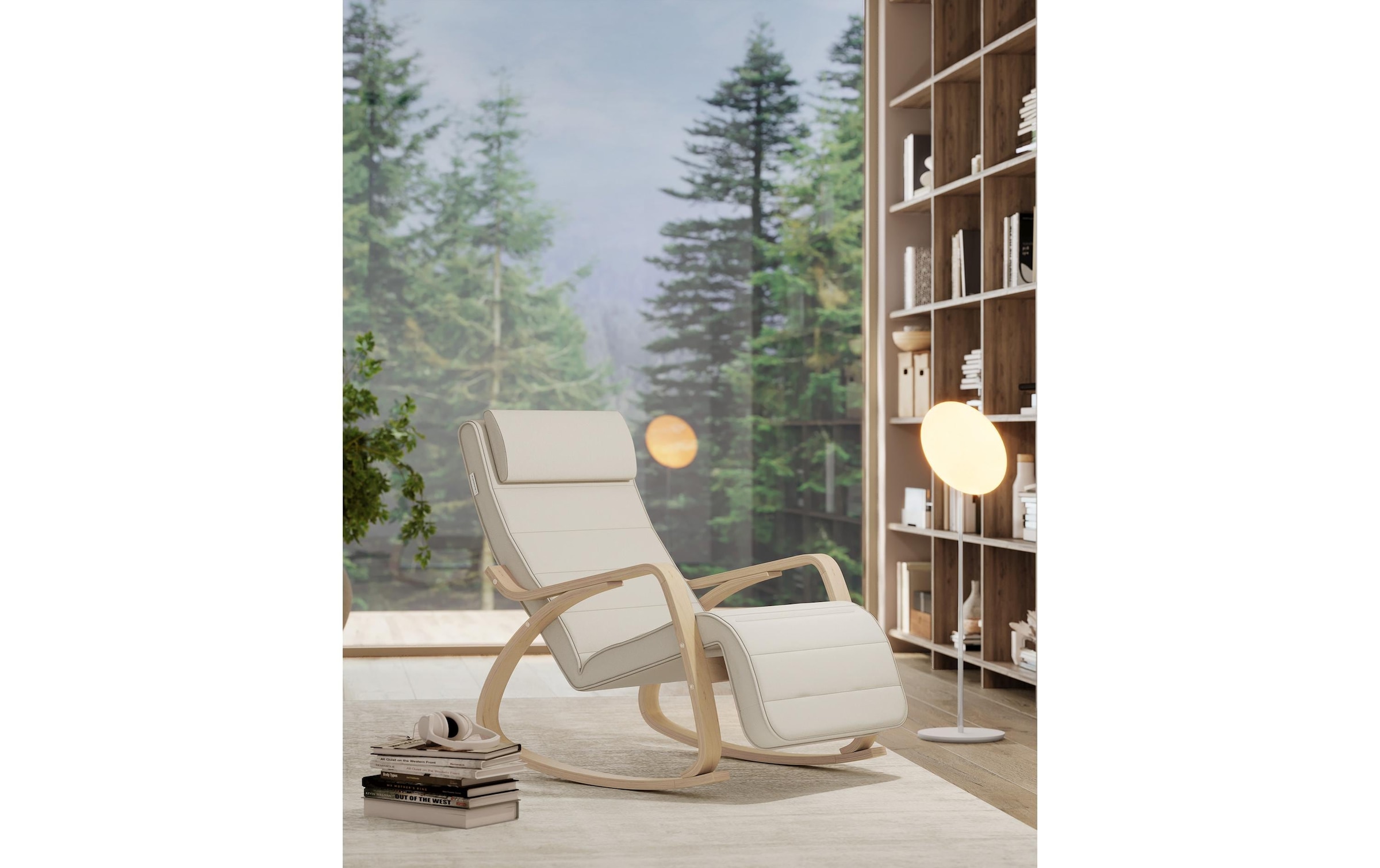 SONGMICS Stuhl »91 cm x 115 cm, Beige« ()