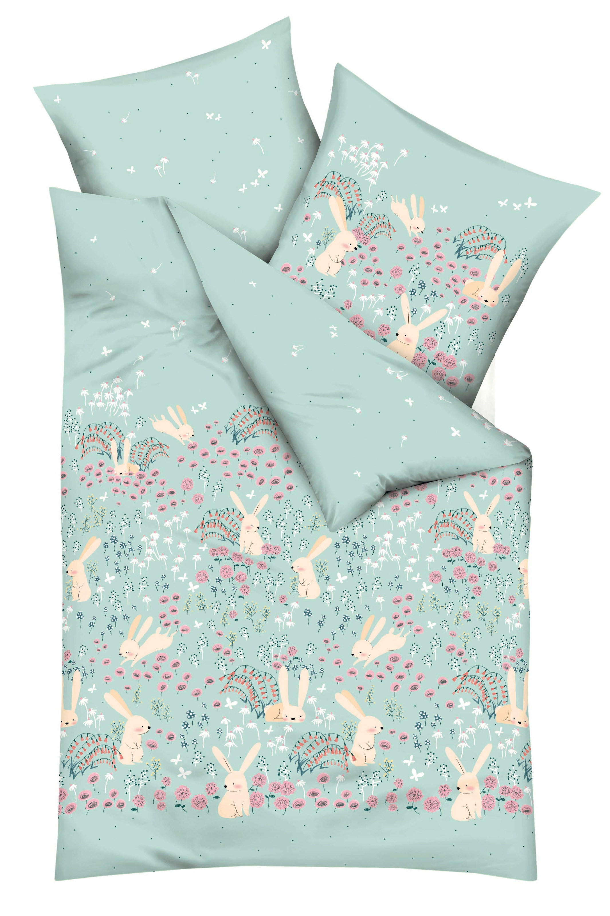 Kaeppel Kinderbettwäsche »Bunnys« 2 Stk. Mit Hasen