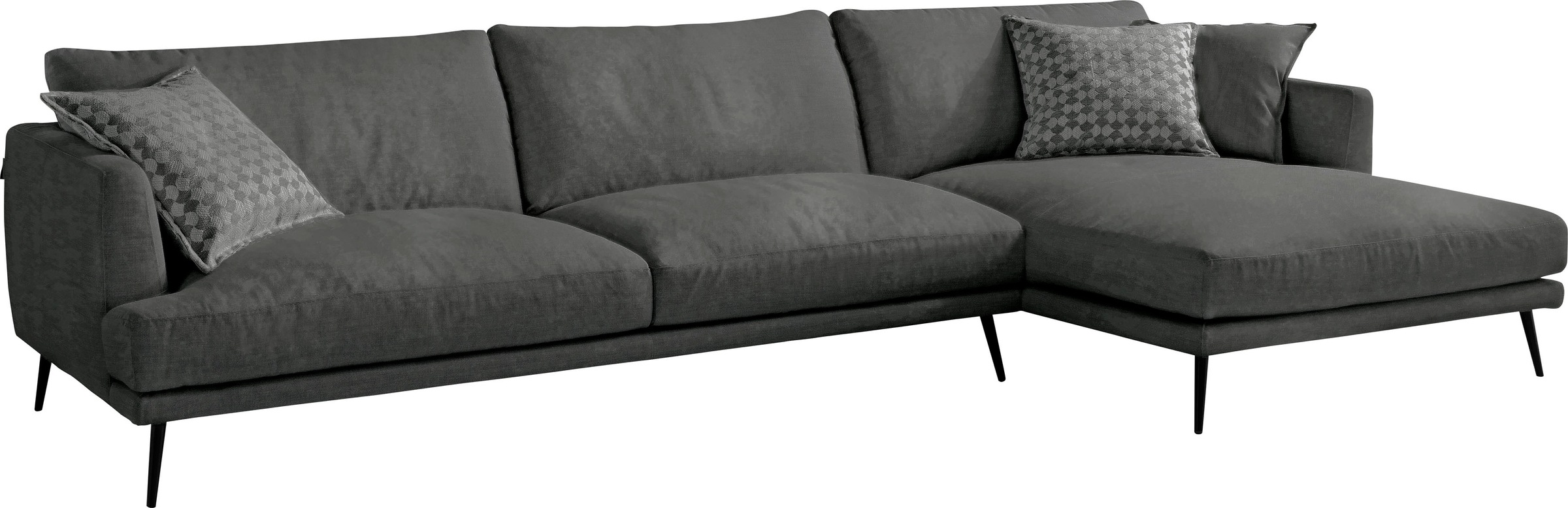 Egoitaliano Ecksofa »Sophia, Designsofa mit extrakomfortablem Sitzkomfort«, mit Daunenfederung, L-Form