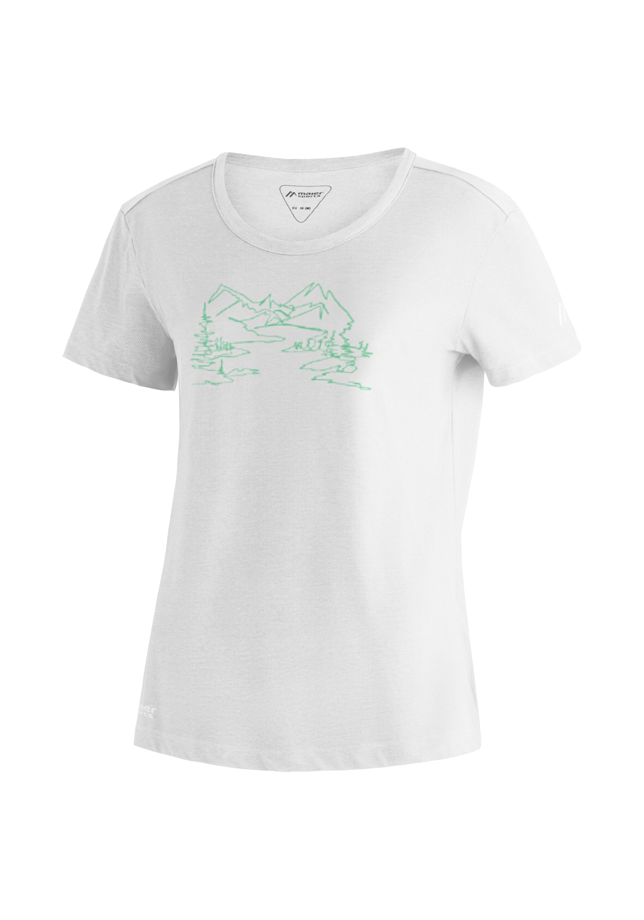 Image of Maier Sports T-Shirt "Thuja W" Damen Funktionsshirt, Freizeitshirt mit Aufdruck, Regular Fit