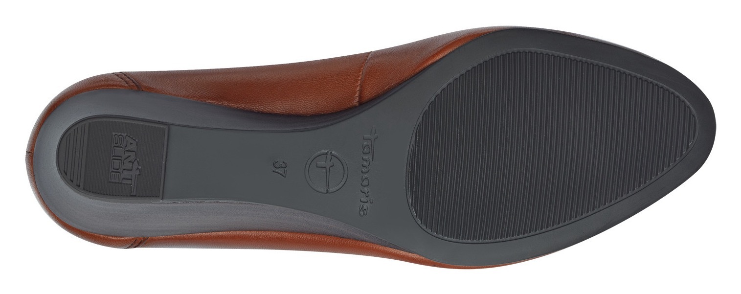 Tamaris Pumps, Keilabsatz, Halbschuh, Schlupfschuh mit komfortablem Elastikeinfass