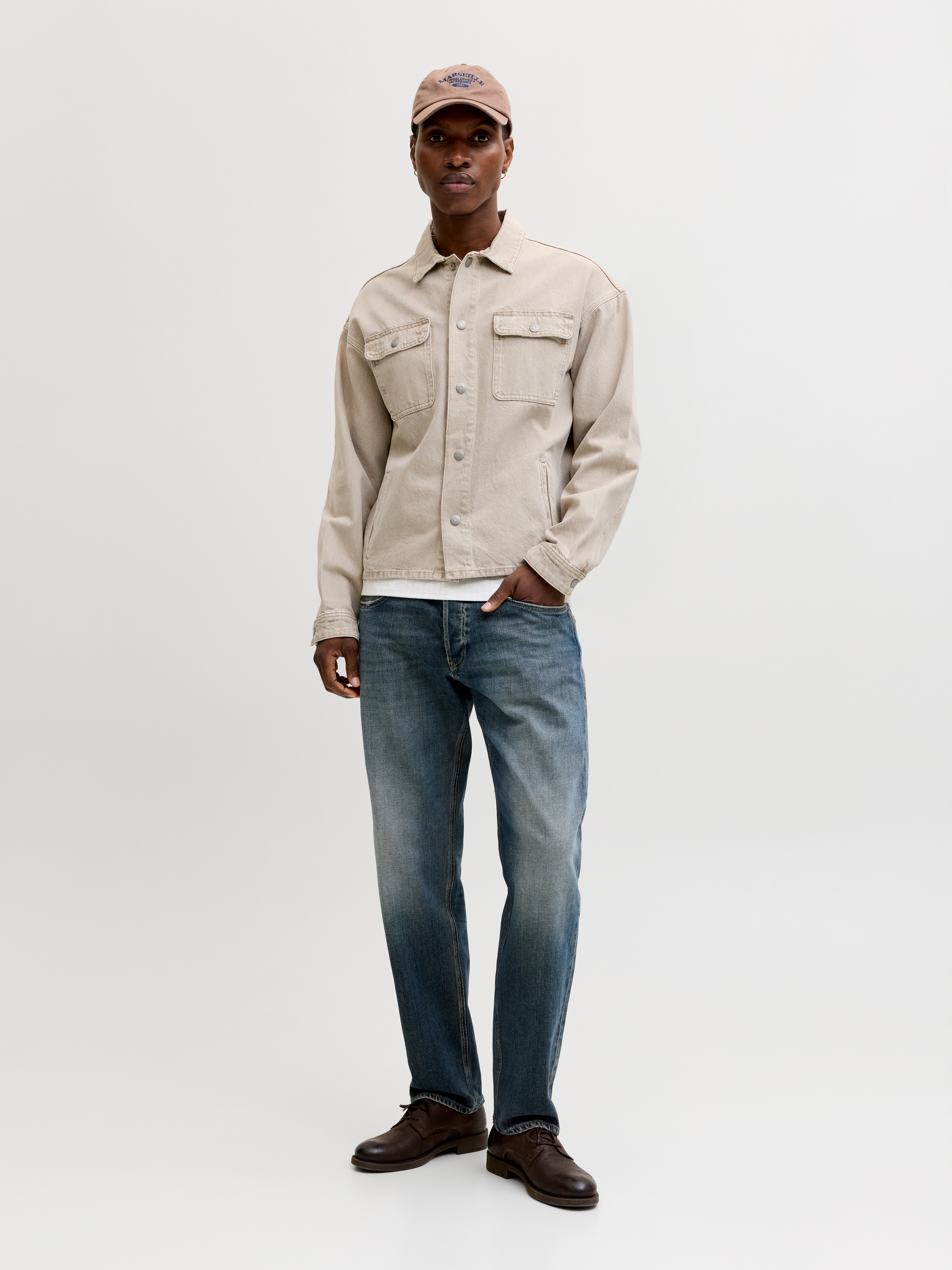 Jack & Jones Jeans taille basse »JJIMIKE JJWELLS JJ« mélange de coton, coupe comfort