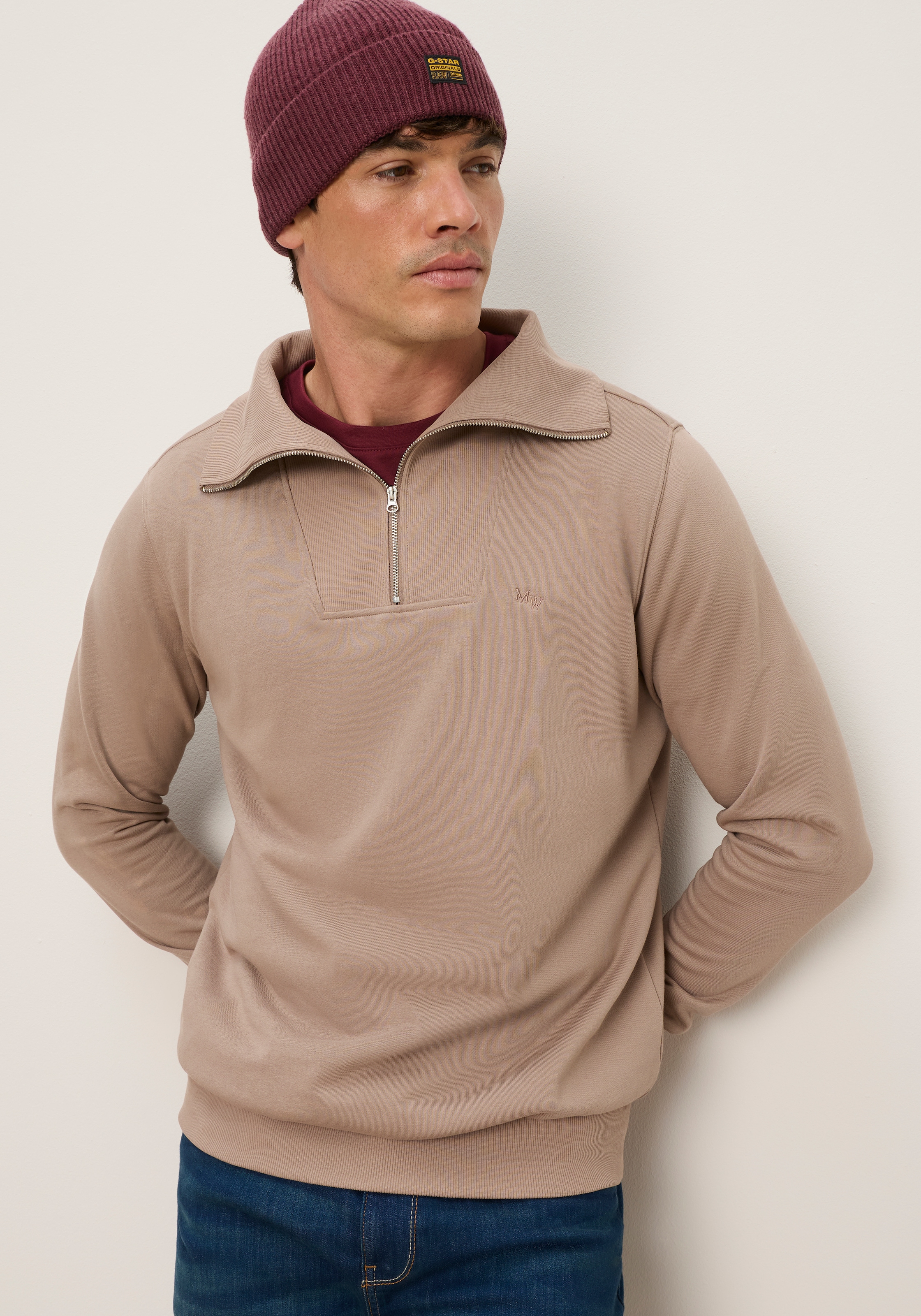 Image of Mans World Sweatshirt, Trend: Troyer mit maritimer Note – lässig, unkompliziert, vielseitig