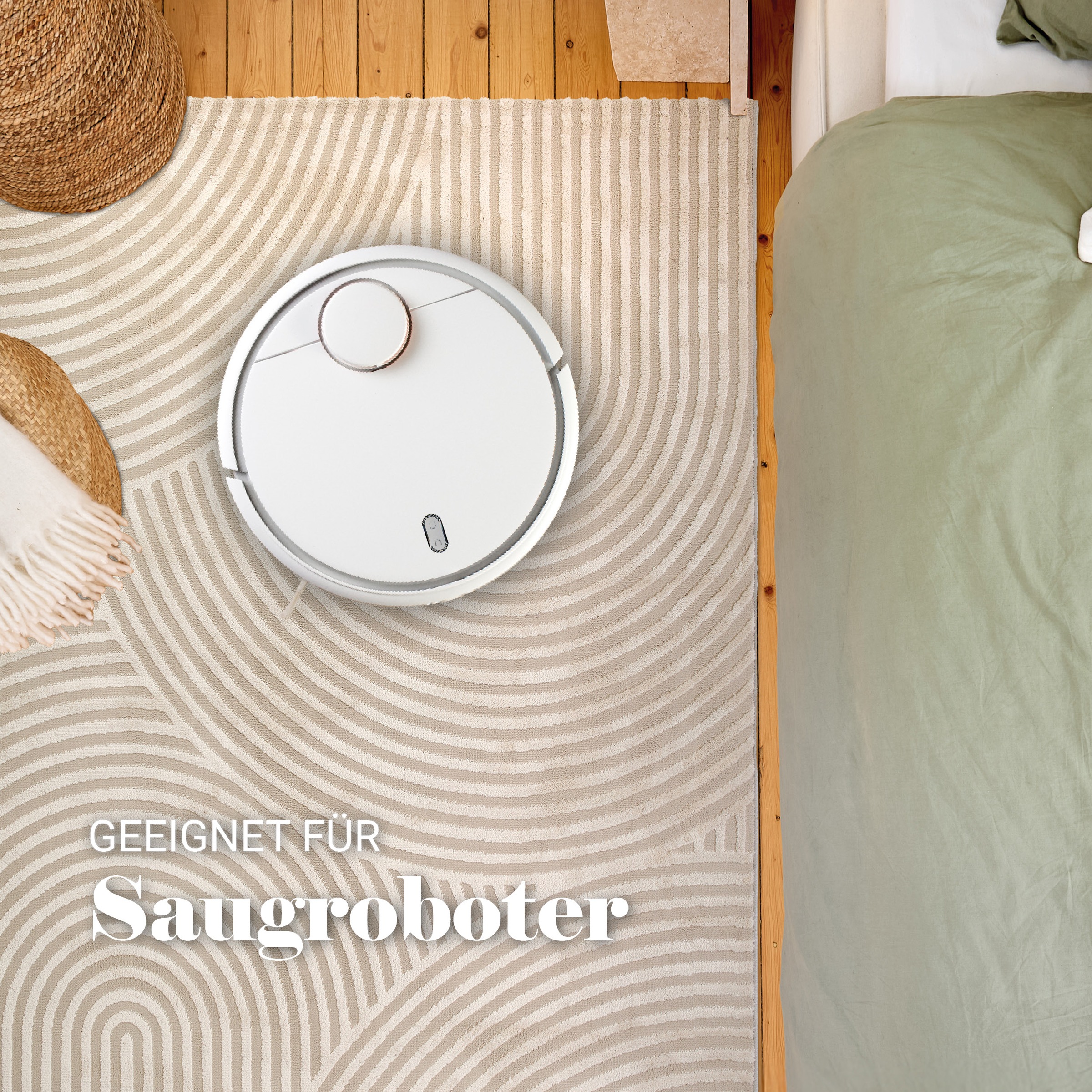 ASTRA Teppich »Jules 253«, rechteckig, 8 mm Höhe, Hoch Tief Struktur, Kurzflor, Wohnzimmer, Schlafzimmer