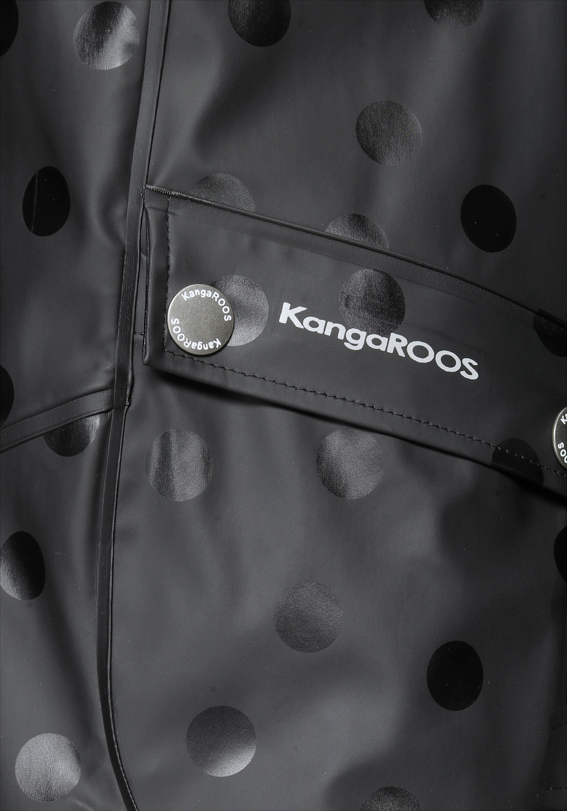 auf Logo-Drucken Kapuze, reflektierenden mit KangaROOS mit Finde Regenjacke,