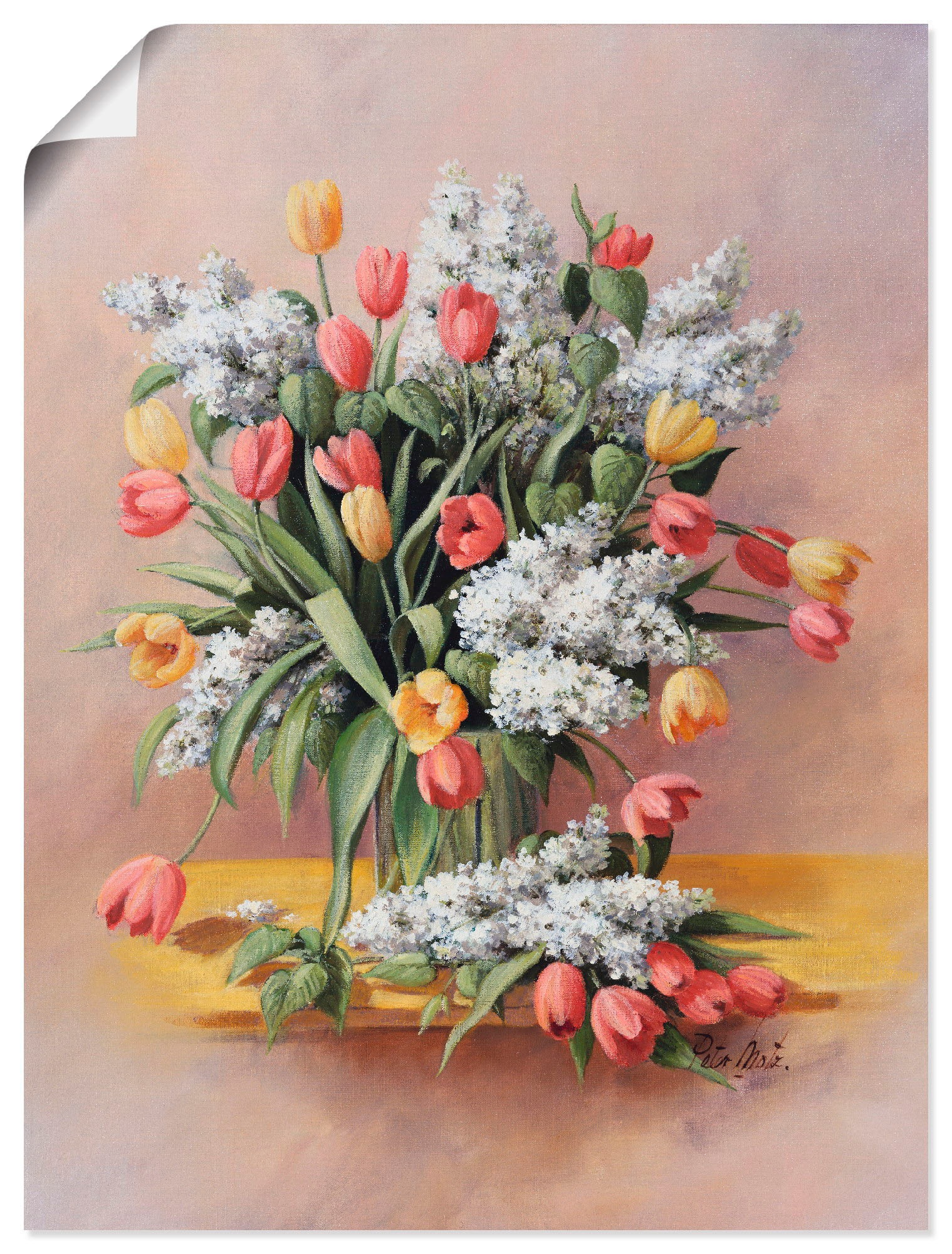 Image of Artland Wandbild »Tulpen II«, Blumen, (1 St.), in vielen Grössen & Produktarten -Leinwandbild, Poster, Wandaufkleber / Wandtattoo auch für Badezimmer geeignet bei Ackermann Versand Schweiz