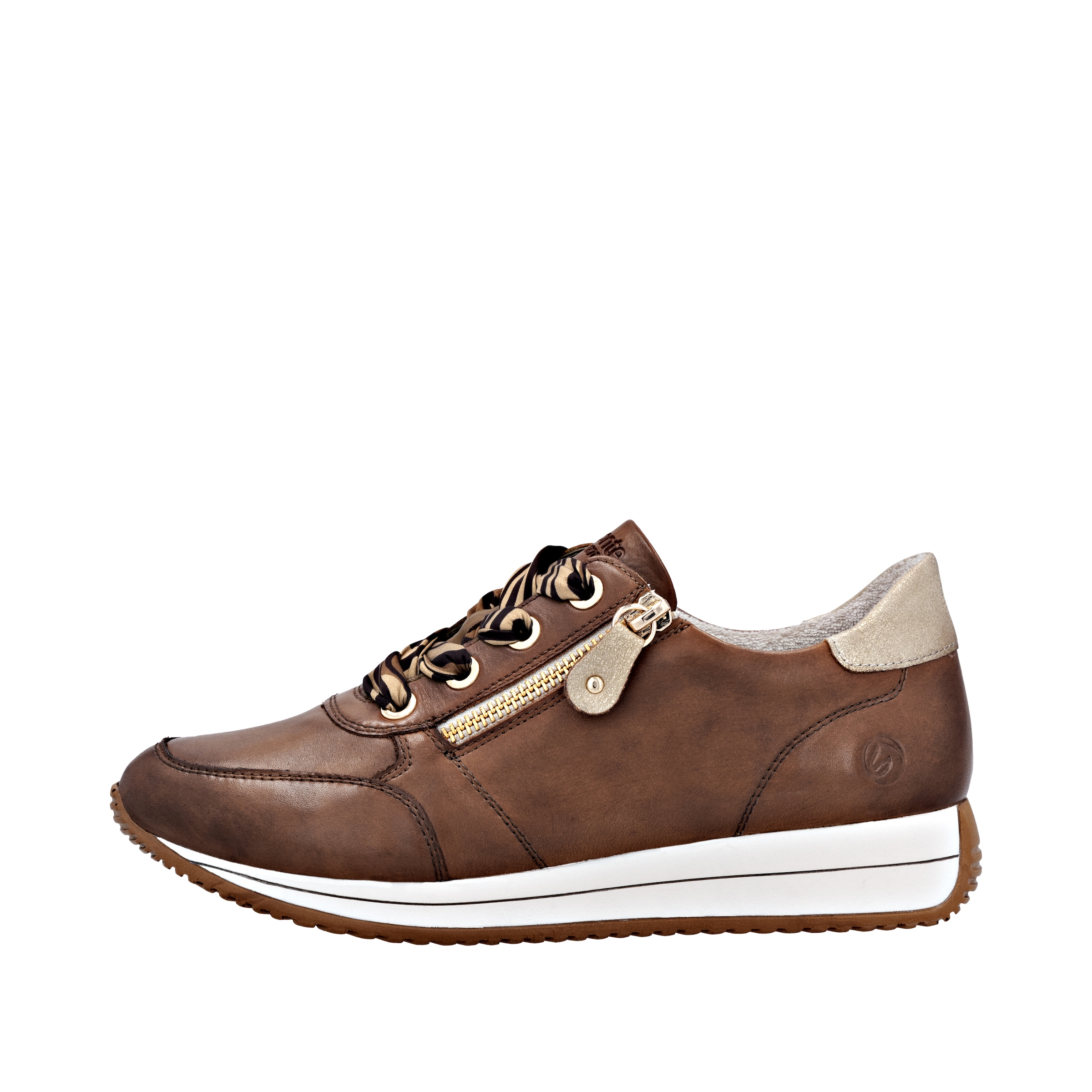 Remonte Baskets compensées  chaussure à lacets, chaussure basse, chaussure de loisirs avec fermeture éclair latérale