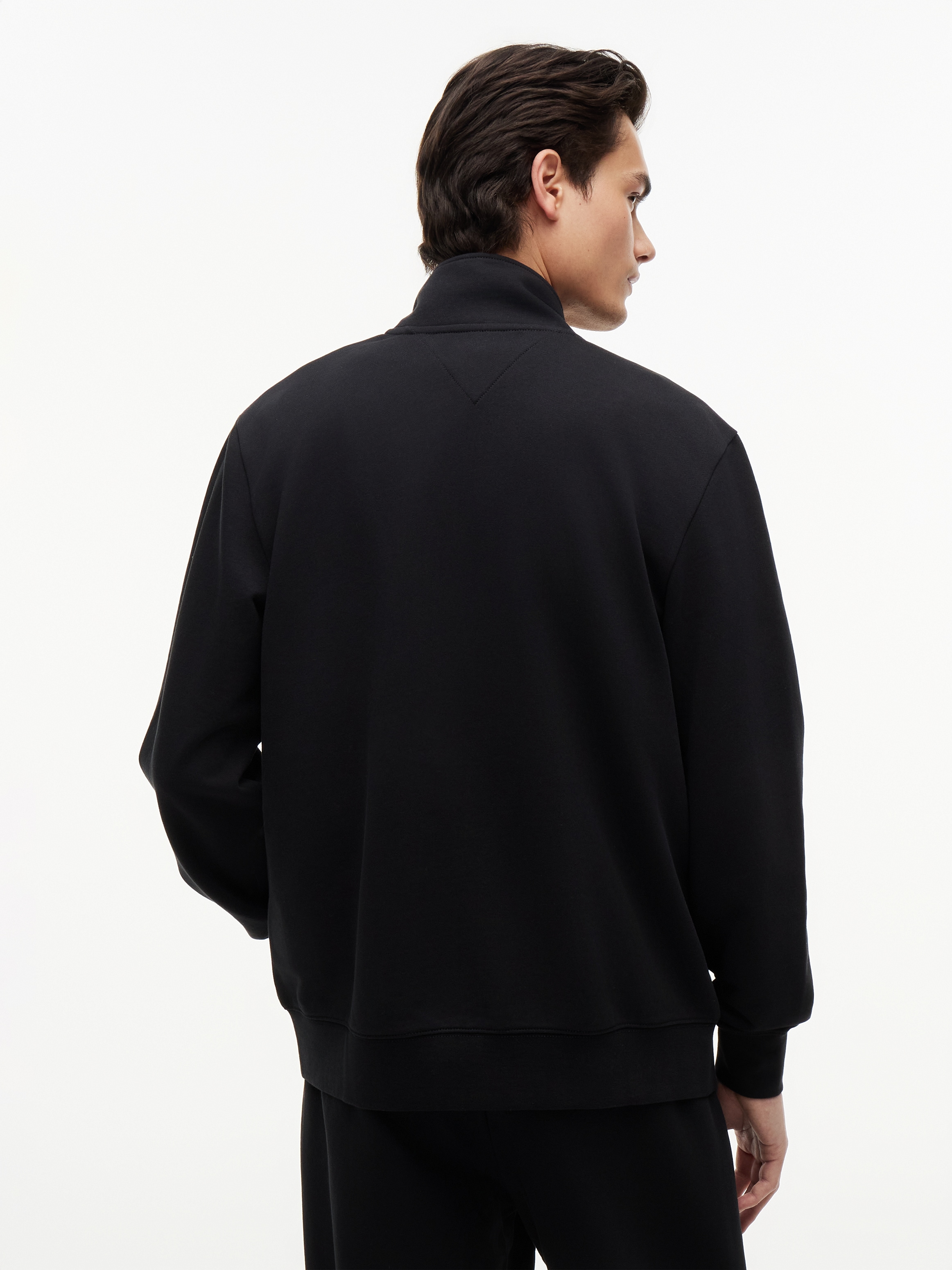 Tommy Hilfiger Sweatjacke »SCRIPT STACK FZ STAND COLLAR«