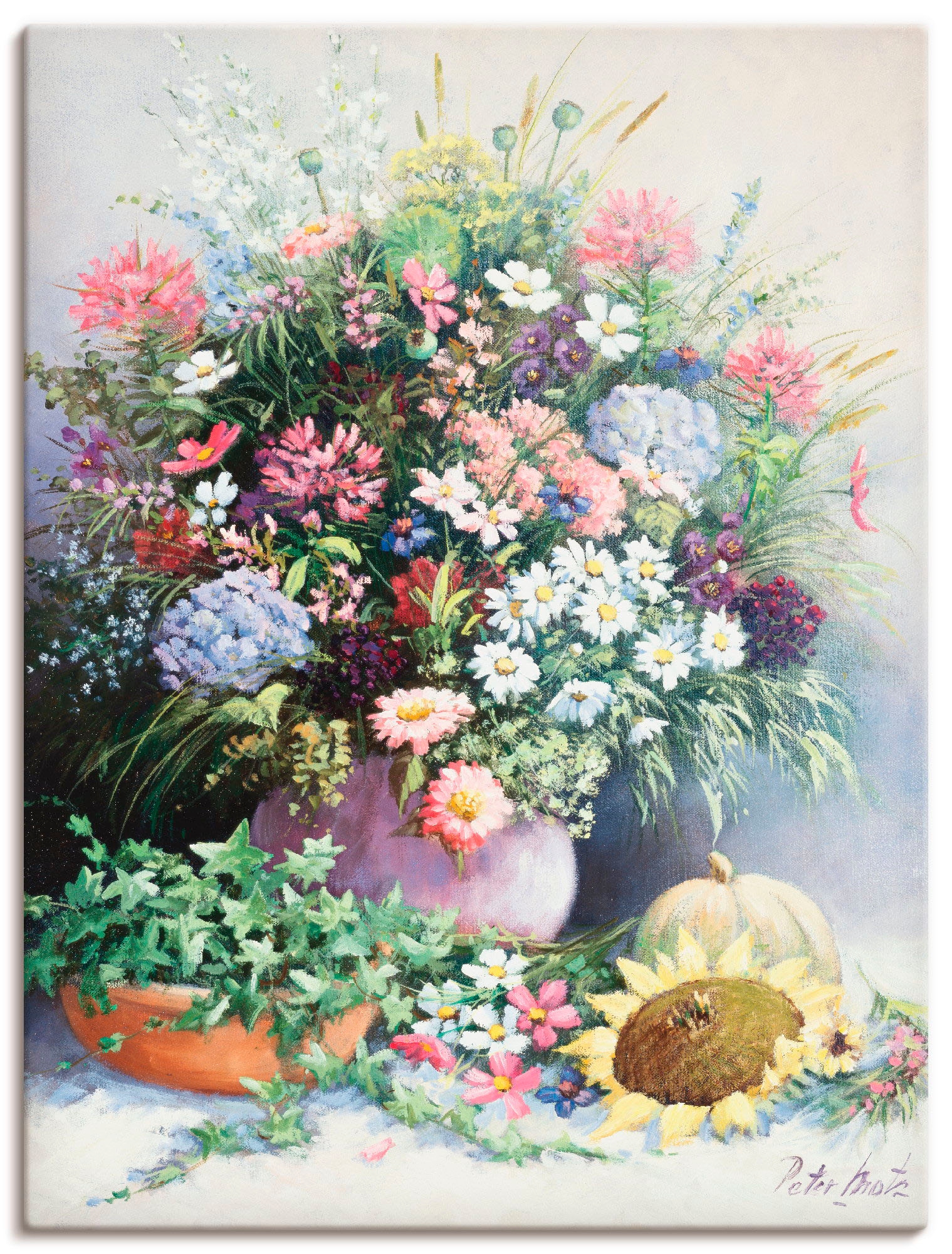 Image of Artland Leinwandbild "Jahreszeiten Wärme" Arrangements 1 Stk. tlg. auf Holzrahmen gespannt