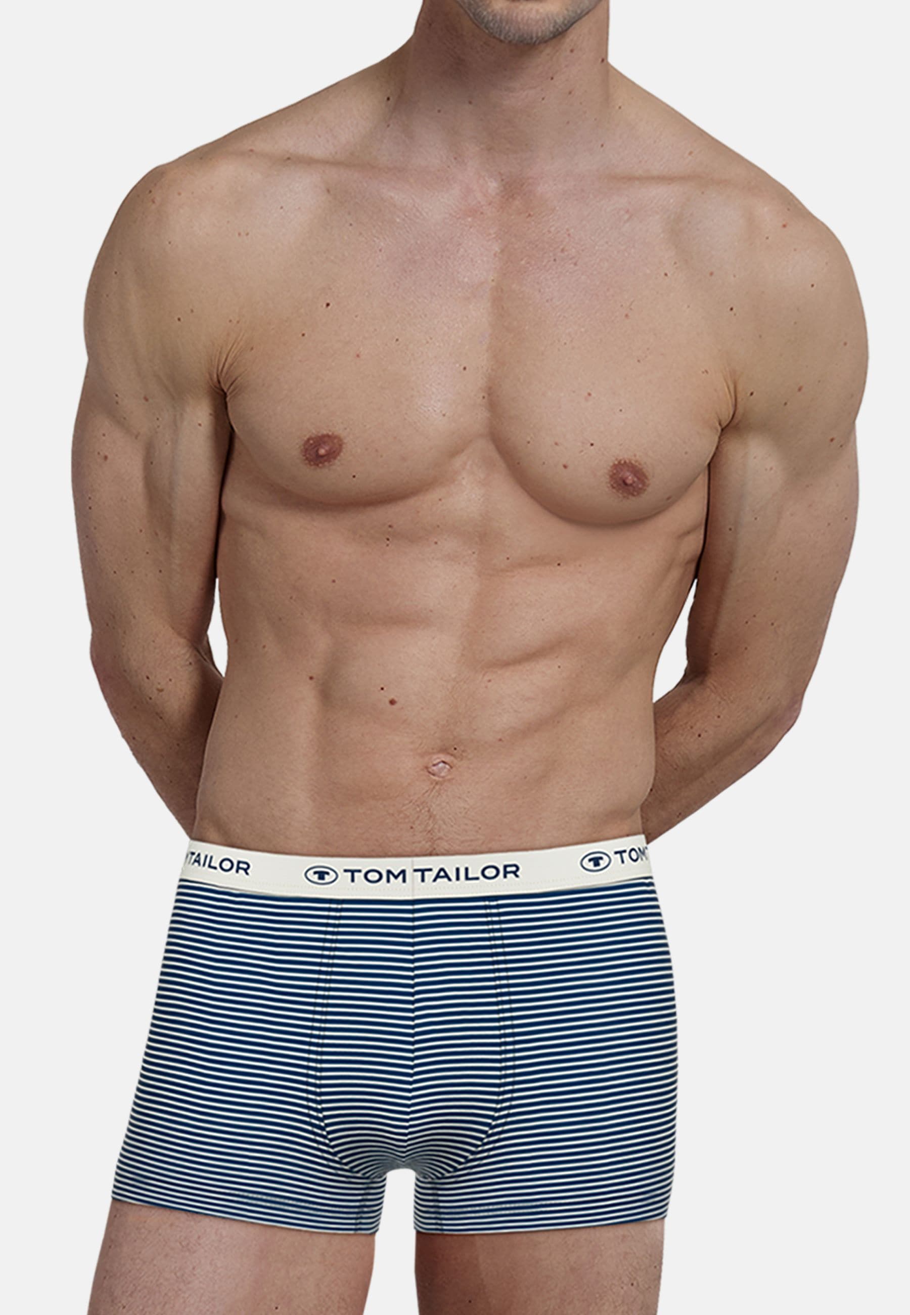 TOM TAILOR Boxershorts »Buffer«, (3er Pack), mit Logobund