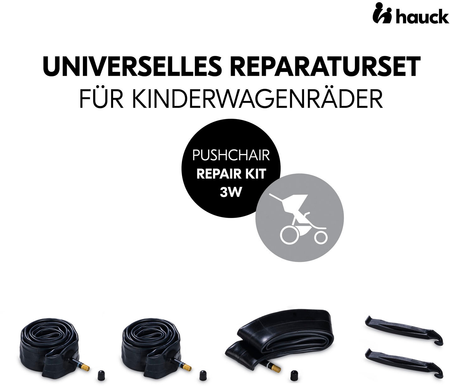 Hauck Kit de réparation des pneus »Pushchair Repair Kit 3W« für Dreirad-Buggys