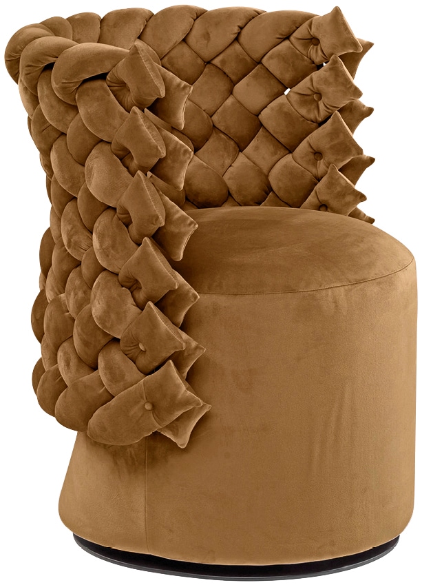 CALIA ITALIA Sessel »GIUGGIOLA Extravaganter Designsessel« Drehsessel, wahlweise mit Drehfunktion, ästhetisches Design