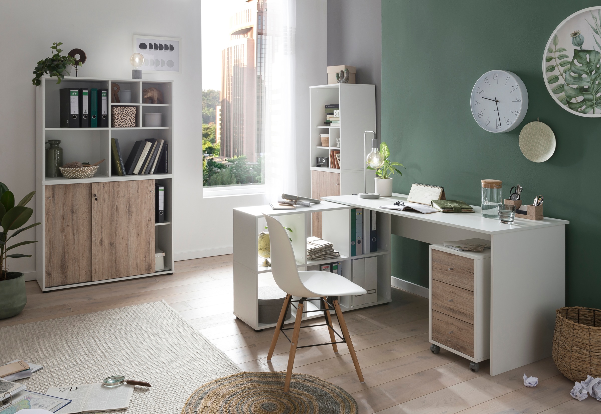 Schildmeyer Aktenschrank "Serie 400, Schiebetürenschrank, Made in Germany, B: 100,1 cm" Solide Verarbeitung - Dieses Produkt ist in Deutschland gefertigt
