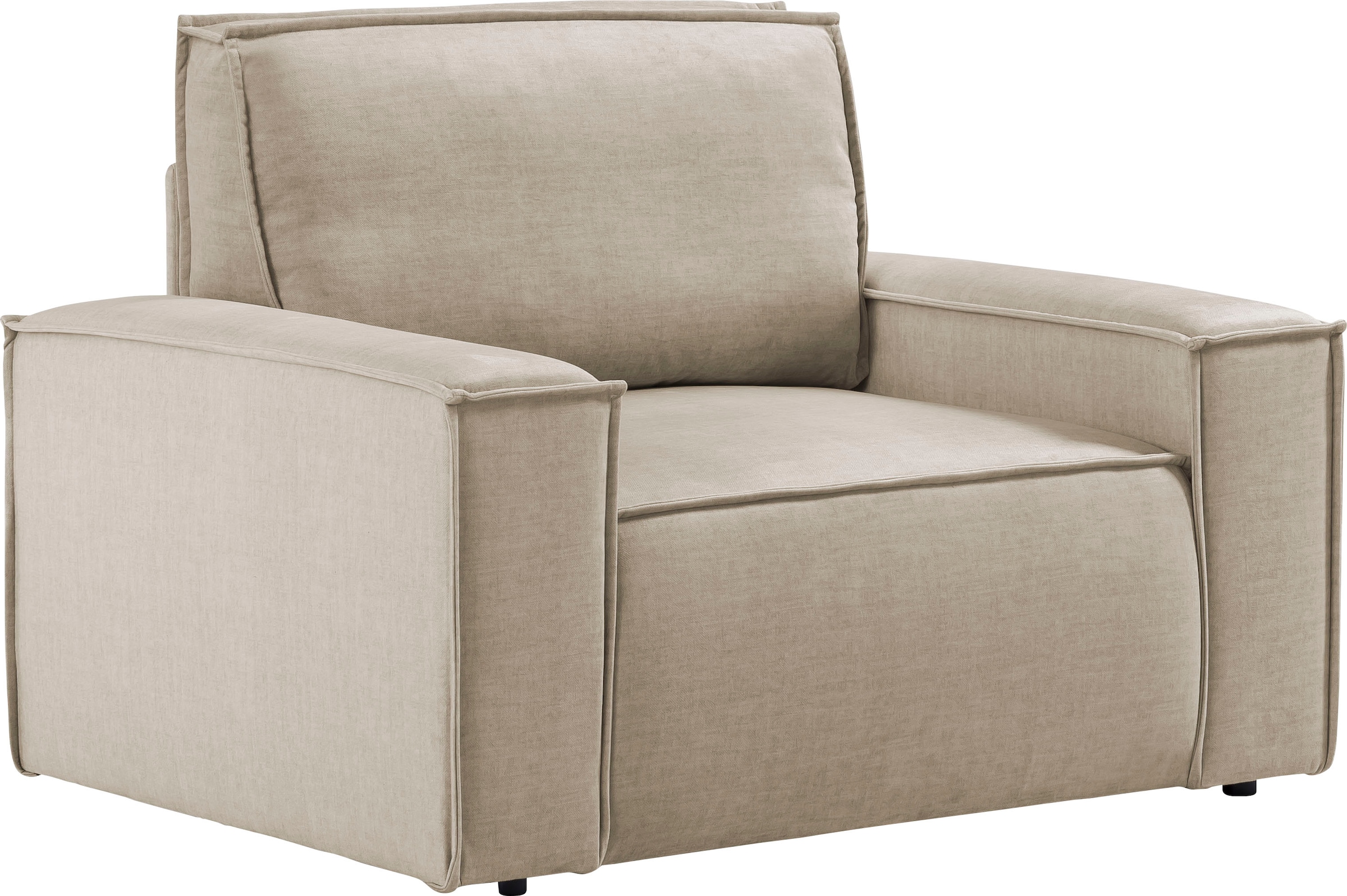 GOODproduct Fauteuil »SHERWOOD Samtvelours Love-Seat« compatible avec la série de coussins SHERWOOD