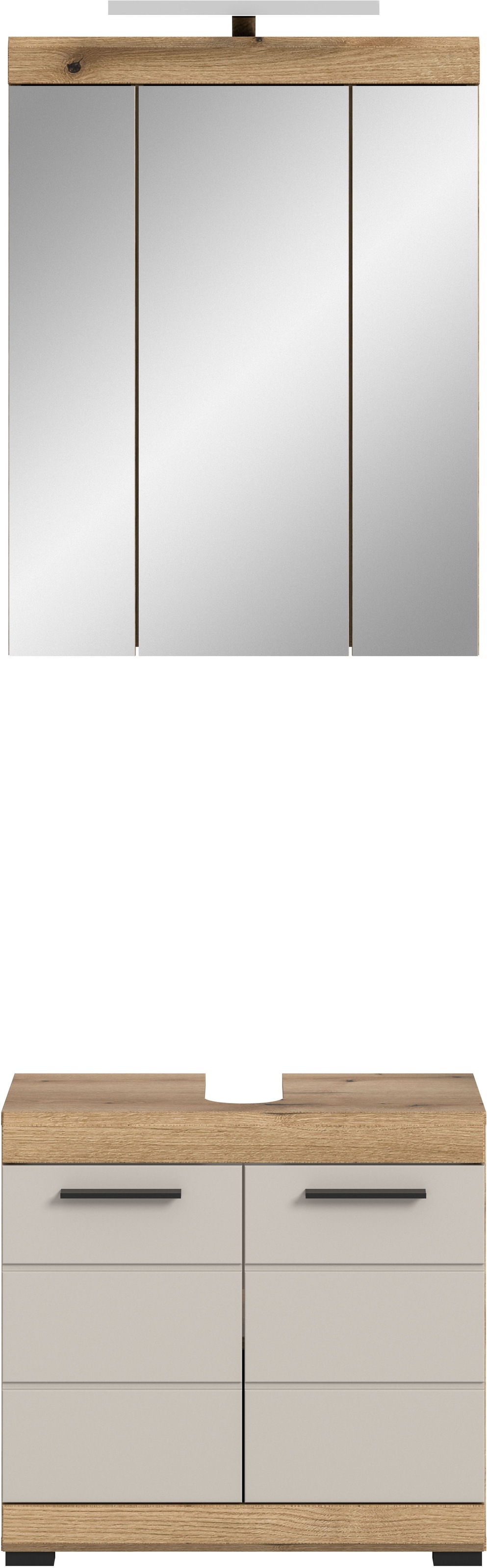 welltime Badmöbel-Set »Siena, 2 teilig, inklusive LED Beleuchtung, bestehend aus:« Set, TOPSELLER!, 