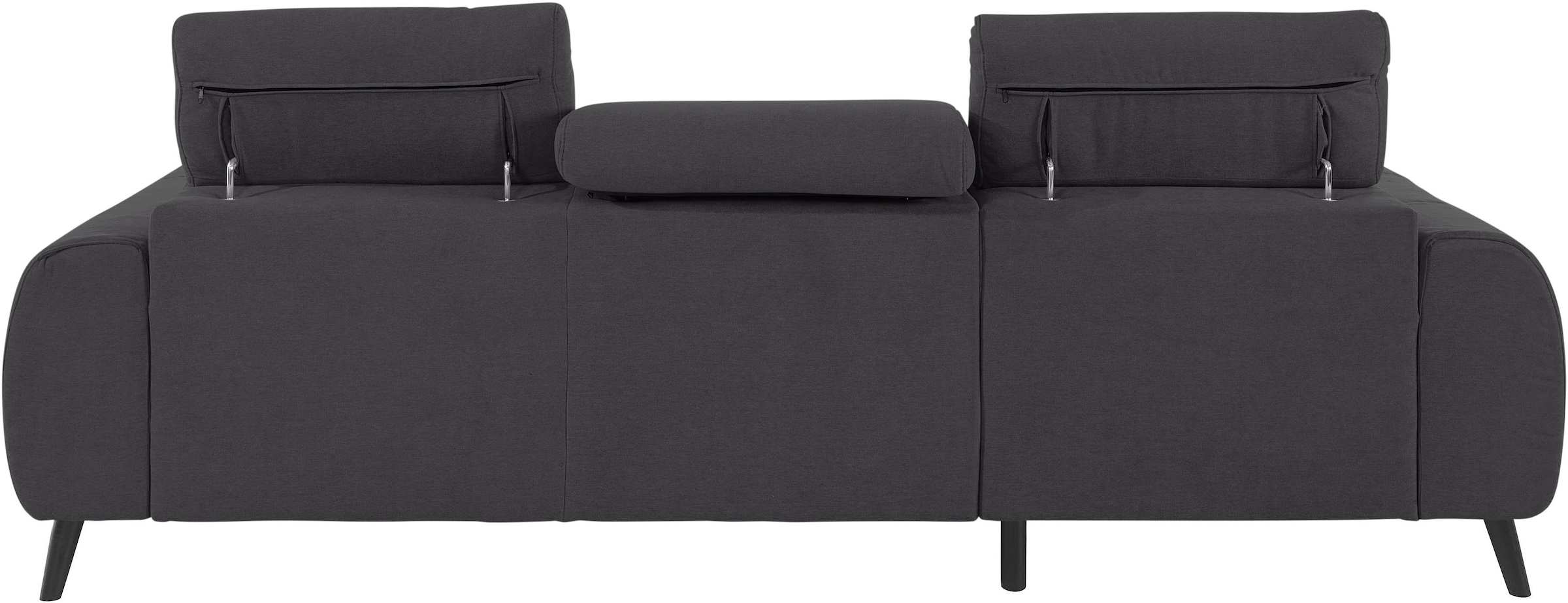 COTTA Ecksofa »Mia L-Form«, 3-tlg.-Kissen-Set, Recamiere, wahlweise mit oder ohne RGB-Beleuchtung