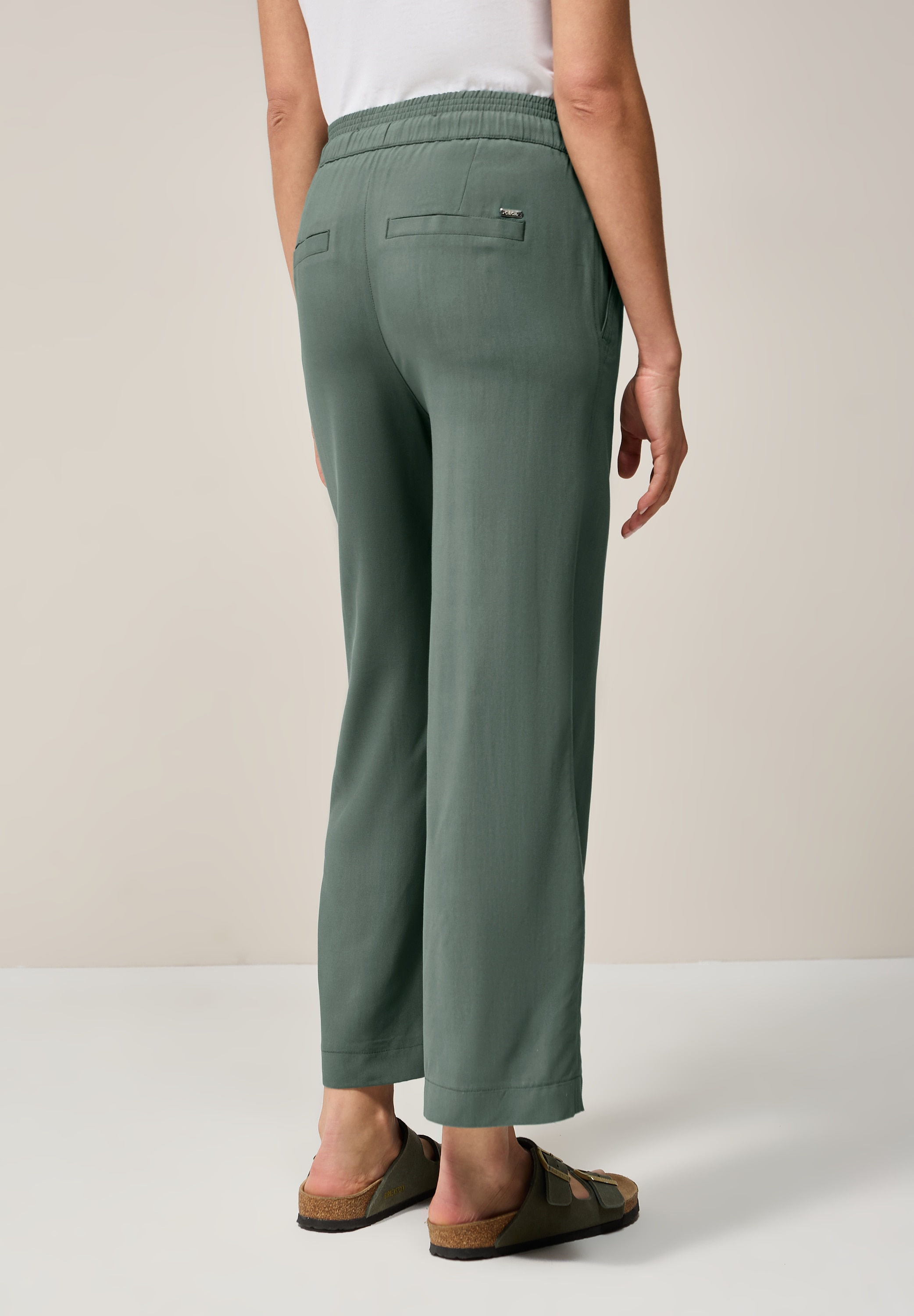 Cecil Stoffhose »Style Neele«, Sommerhose mit elastischem Bund mit Tunnelzug