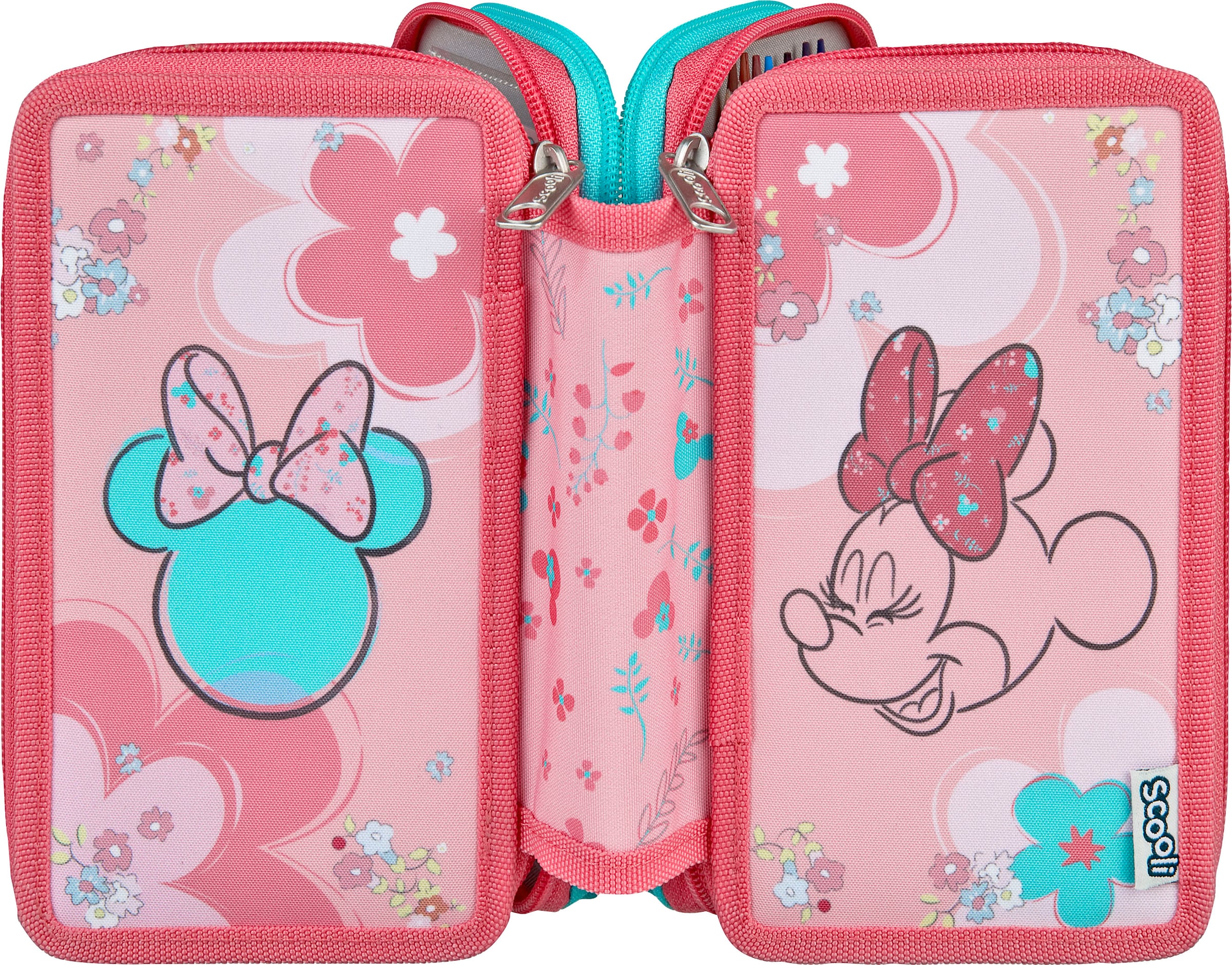 Scooli Trousse à crayons »Tripledecker, Minnie Mouse«