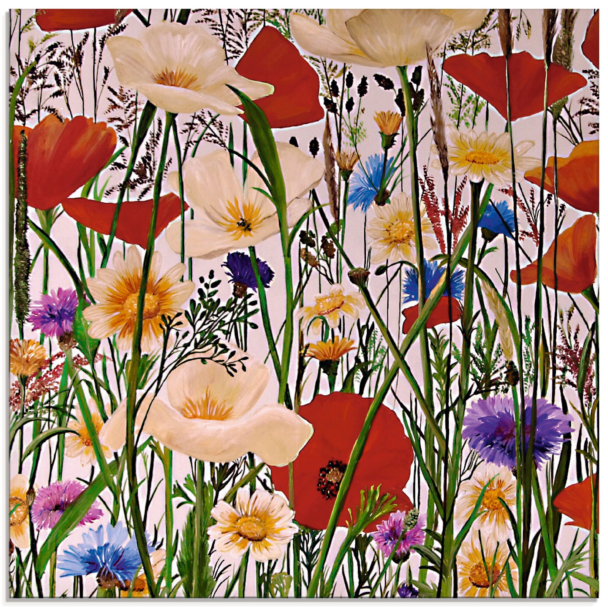 Image of Artland Glasbild »Bunt und Natürlich«, Blumen, (1 St.) bei Ackermann Versand Schweiz