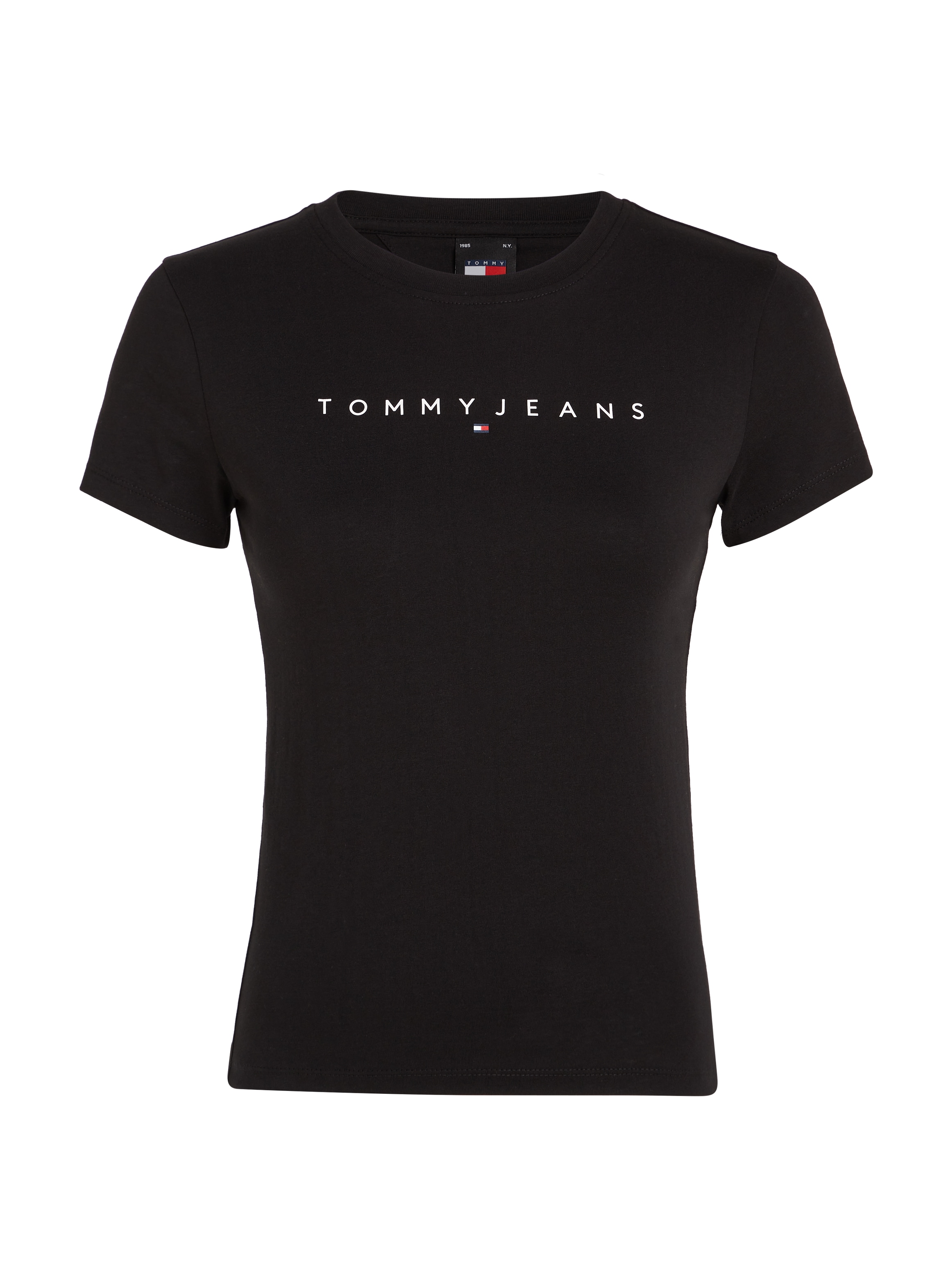 Tommy Jeans Kurzarmshirt »TJW SLIM LINEAR TEE EXT«, mit Tommy Jeans Linear Logo-Schriftzug
