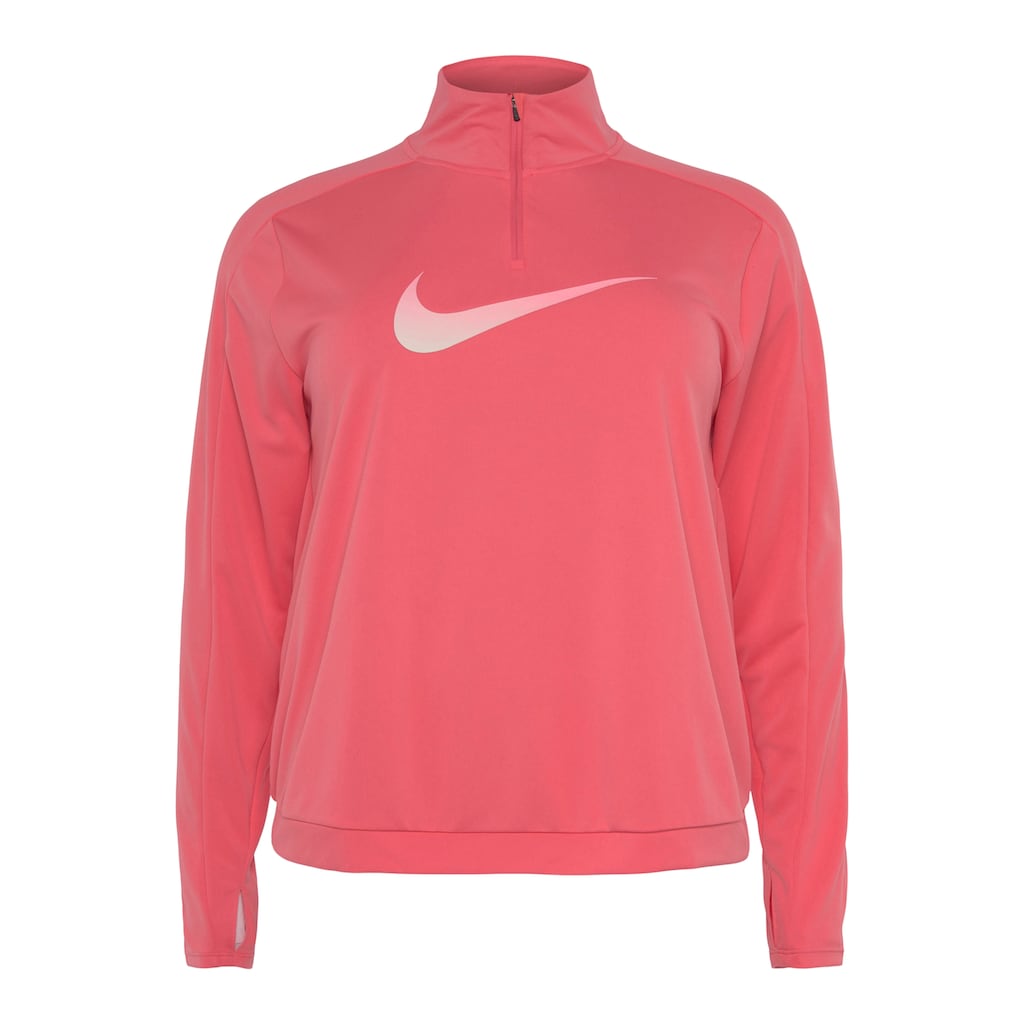 Nike Laufshirt »Dri-FIT Swoosh Women's Half-Zip Long Sleeve Top (Plus)«