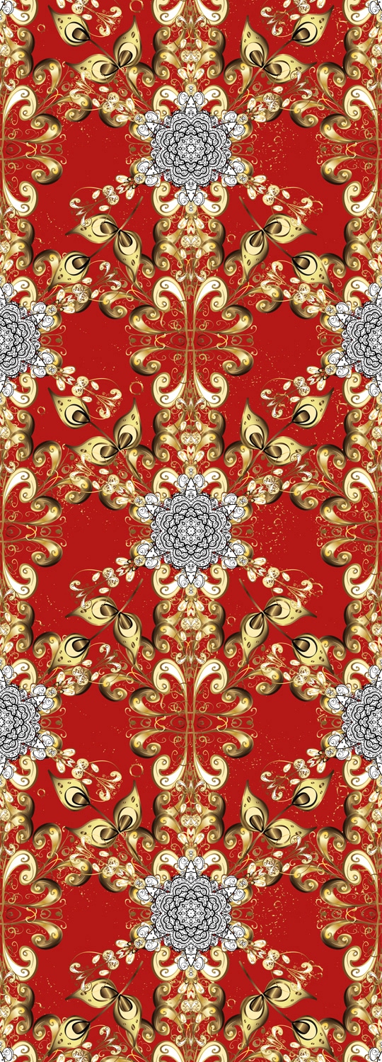 Image of queence Vinyltapete "Jean" Barock Kunst bedruckt glatt 90x250cm, selbstklebend, kinderleichte Anbringung, Sticker