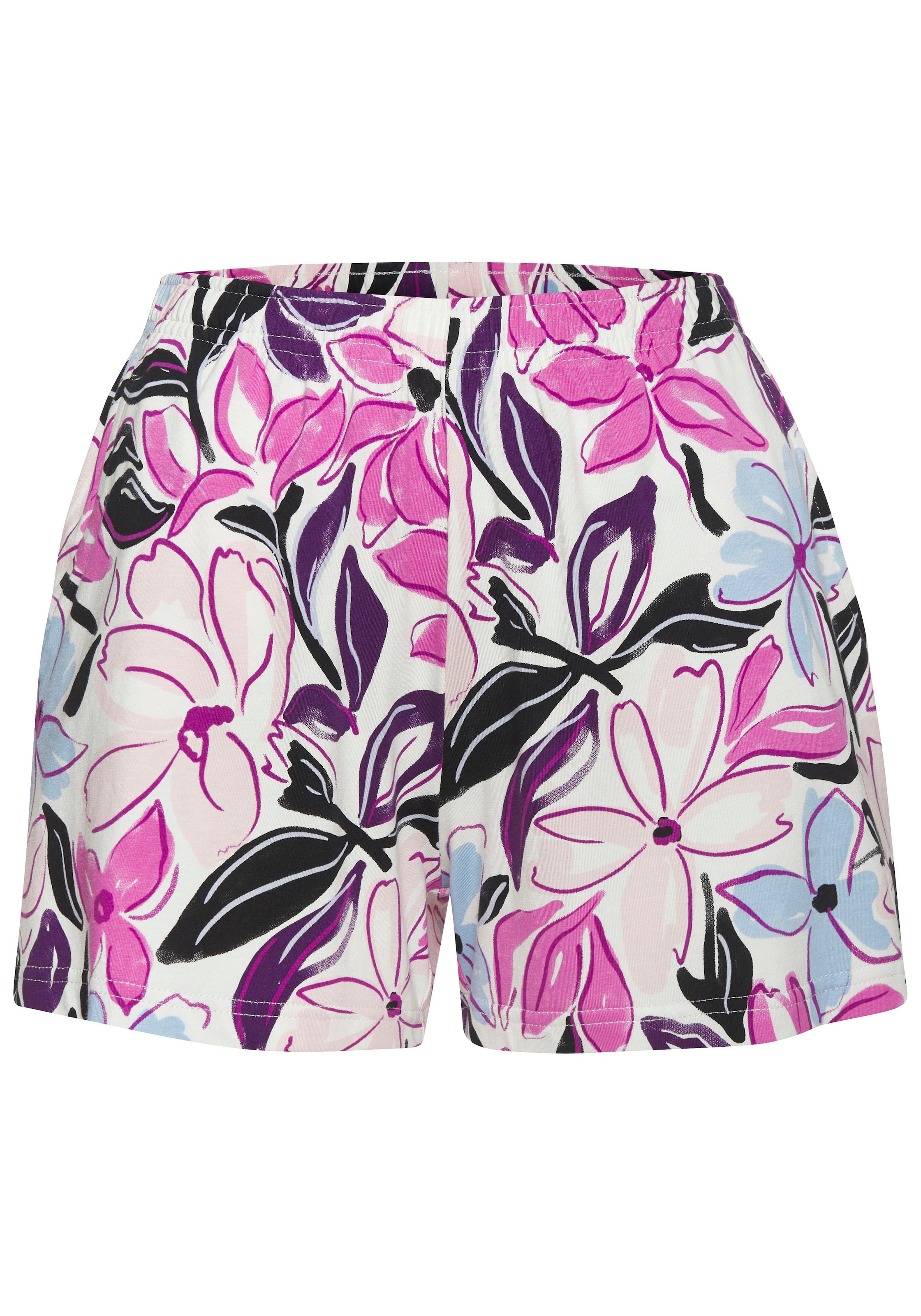 LASCANA Shorty, (2 tlg.), mit schönem Blumendruck
