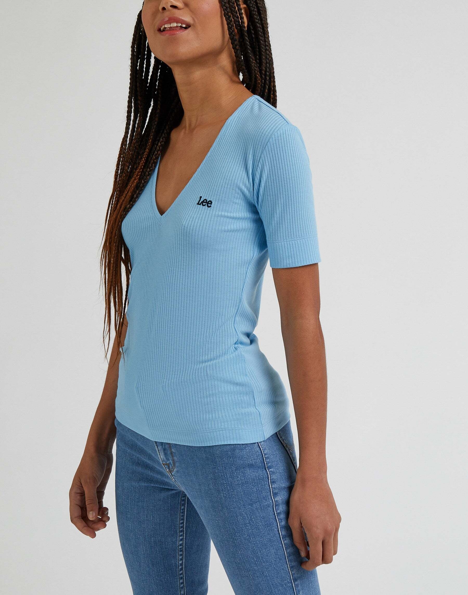 Lee® T-Shirt »LEE T-Shirts V Neck Rib«