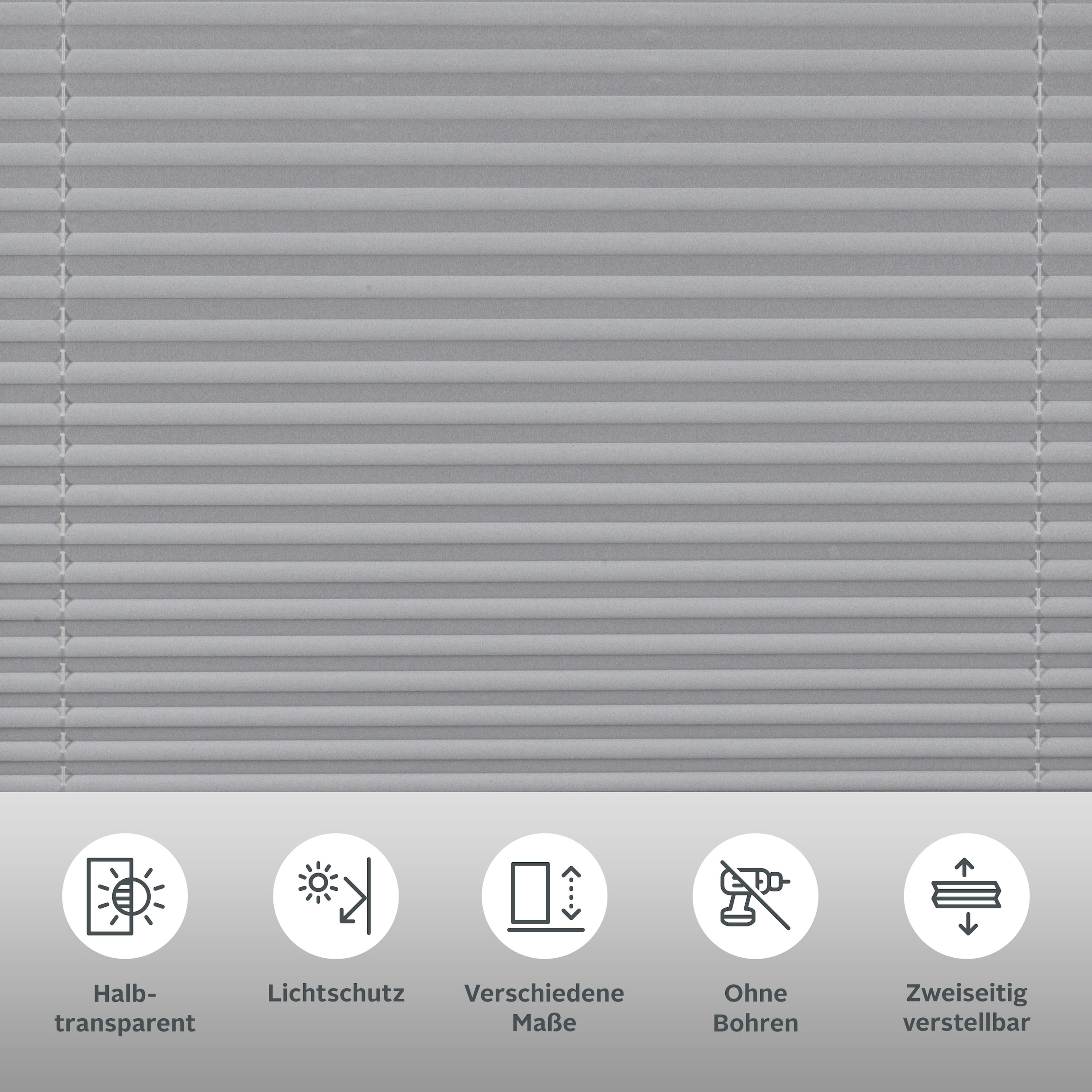 my home Plissee »EASYFIX PIA«, ohne Bohren, verspannt, mit patentiertem Trägersystem