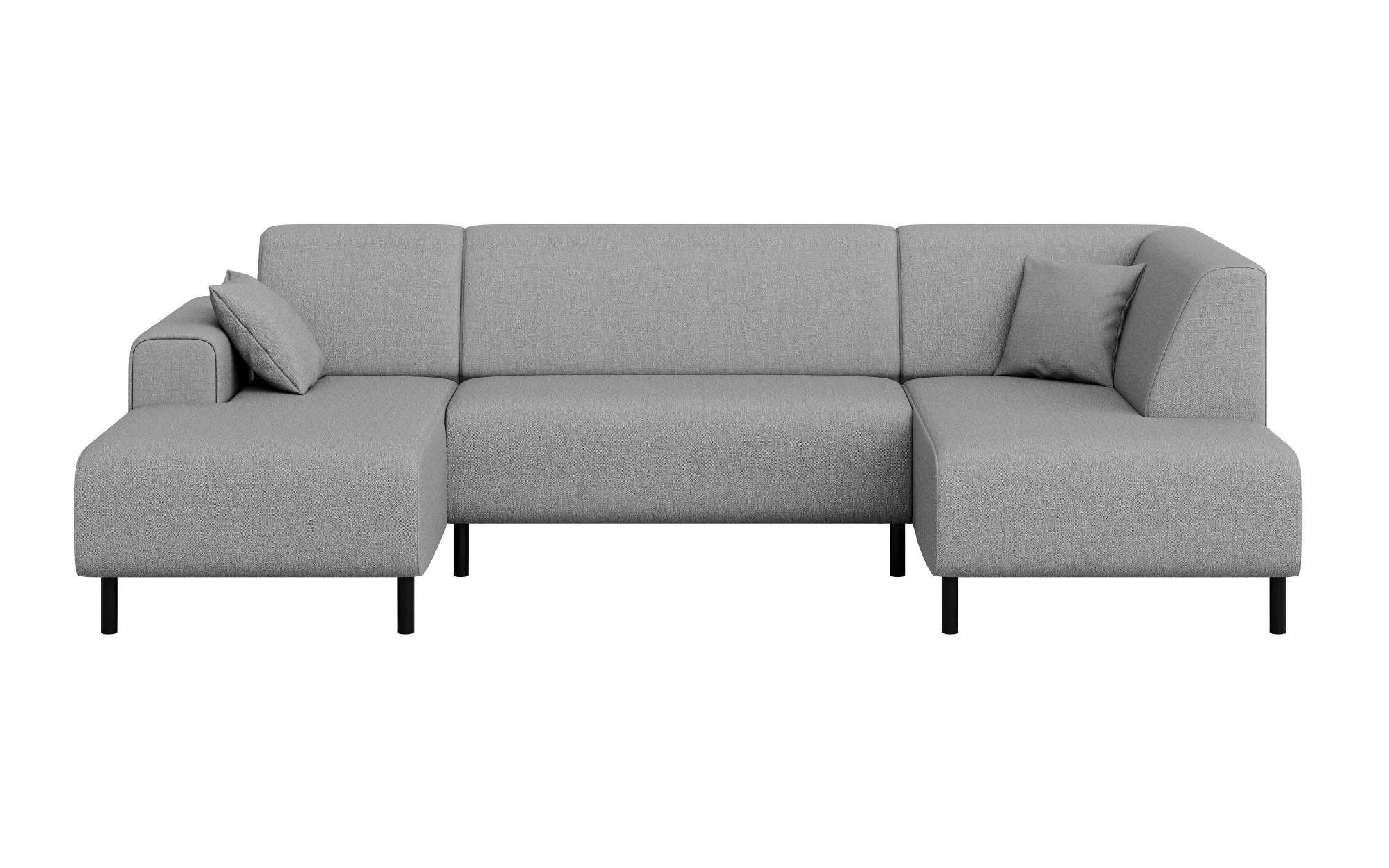 Home affaire Wohnlandschaft »ARROS U-Form mit Wellenunterfederung, Masse B/T/H: 300/163/81 cm«, incl. Zierkissen, mit Recamiere links/rechts bestellbar, auch in Cord