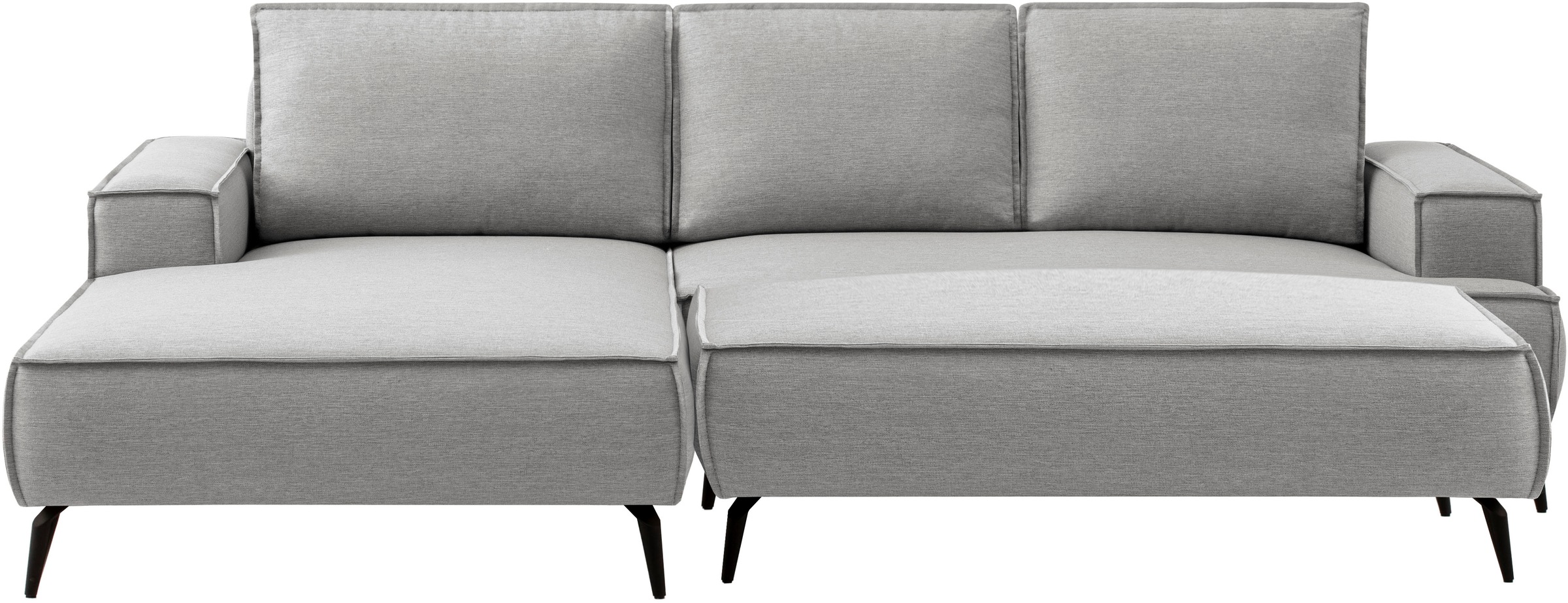 GOODproduct Groupe de sièges »TVINNU, Polsterecke L-Form, Schlaffunktion, mit Hocker« Ensemble,  Set, stellbar zum Schlafsofa (Krokodilverbinder)