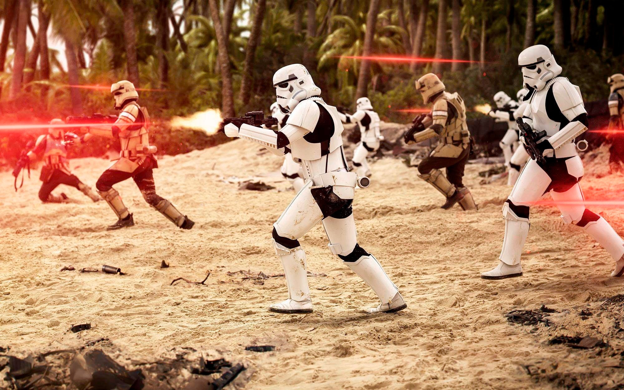 Image of Komar Vliestapete "Digitaldruck Vlies - Star Wars Imperial Strike - Grösse 400 x 250 cm" bedruckt glatt Kinderzimmer