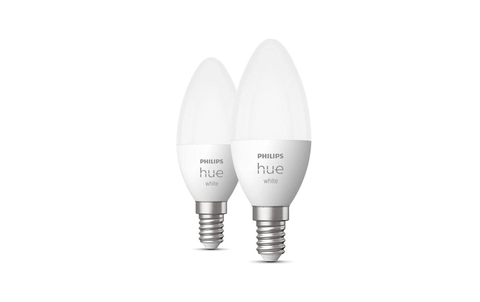 Philips Hue LED-Leuchtmittel »Hue W B39 E14 LED Warmweiss dimmbar Doppelpack« E14 warmweiss