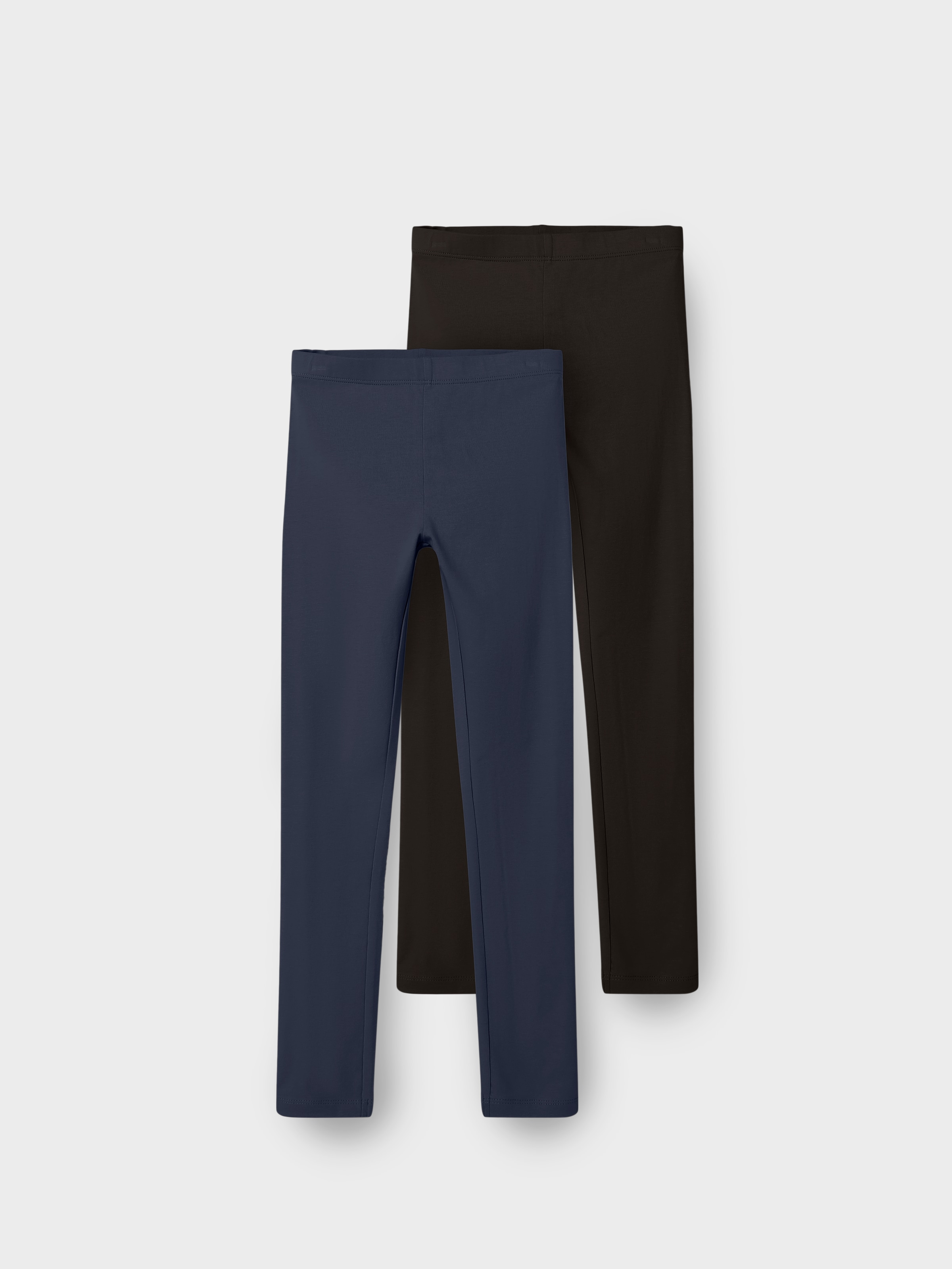 Name It Leggings »NKFVIVIAN für Mädchen mit elastischem Bund im 2er-Pack«, (Packung, 2 tlg.), unifarben, casual, sehr schmal, Baumwollmischung, Jersey