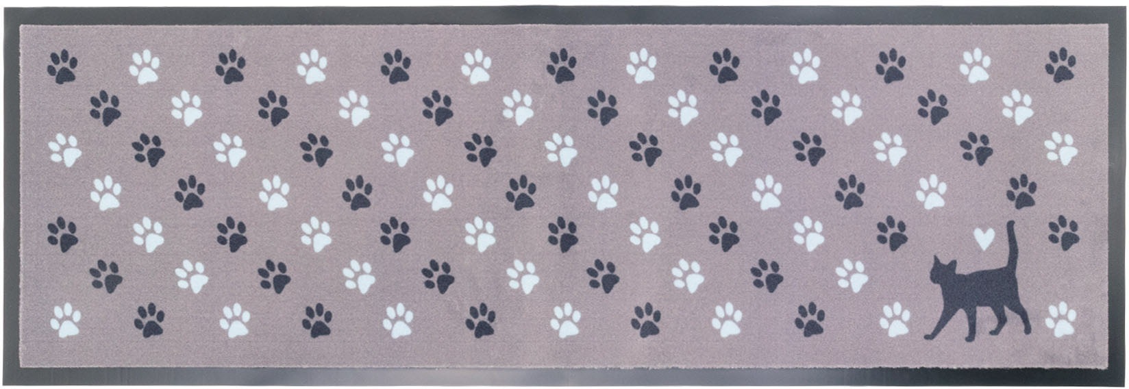 Image of Primaflor-Ideen in Textil Küchenläufer »CAT PAW«, rechteckig, 6,5 mm Höhe, Motiv Katze, rutschhemmend, waschbar, Küche bei Ackermann Versand Schweiz