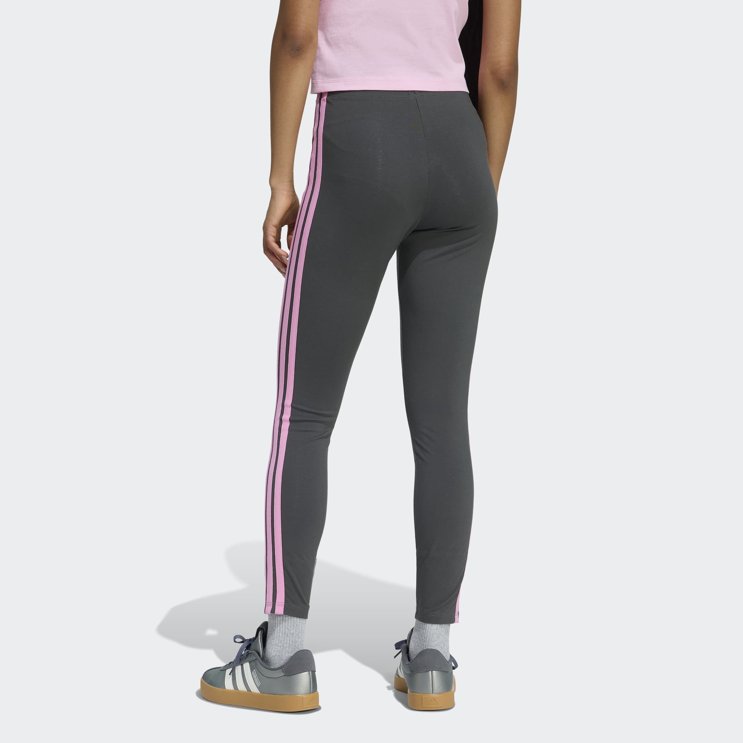 adidas Sportswear Trainingstights »ESSENTIALS 3-STREIFEN COTTON«  sportlicher Look mit 3-Streifen, aus Baumwolle und Elasthan