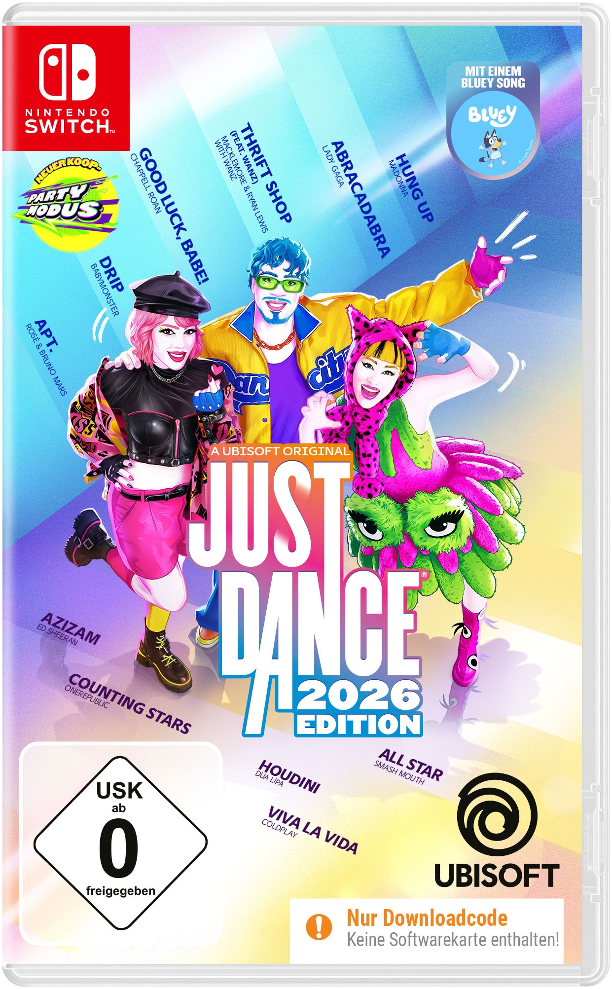 Image of UBISOFT Spielesoftware "Just Dance 2026 (Code in box)" Nintendo Switch