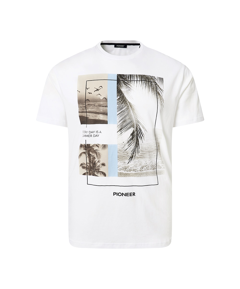 Pioneer Authentic Jeans T-shirt »RH T-Shirt front Print« avec impression