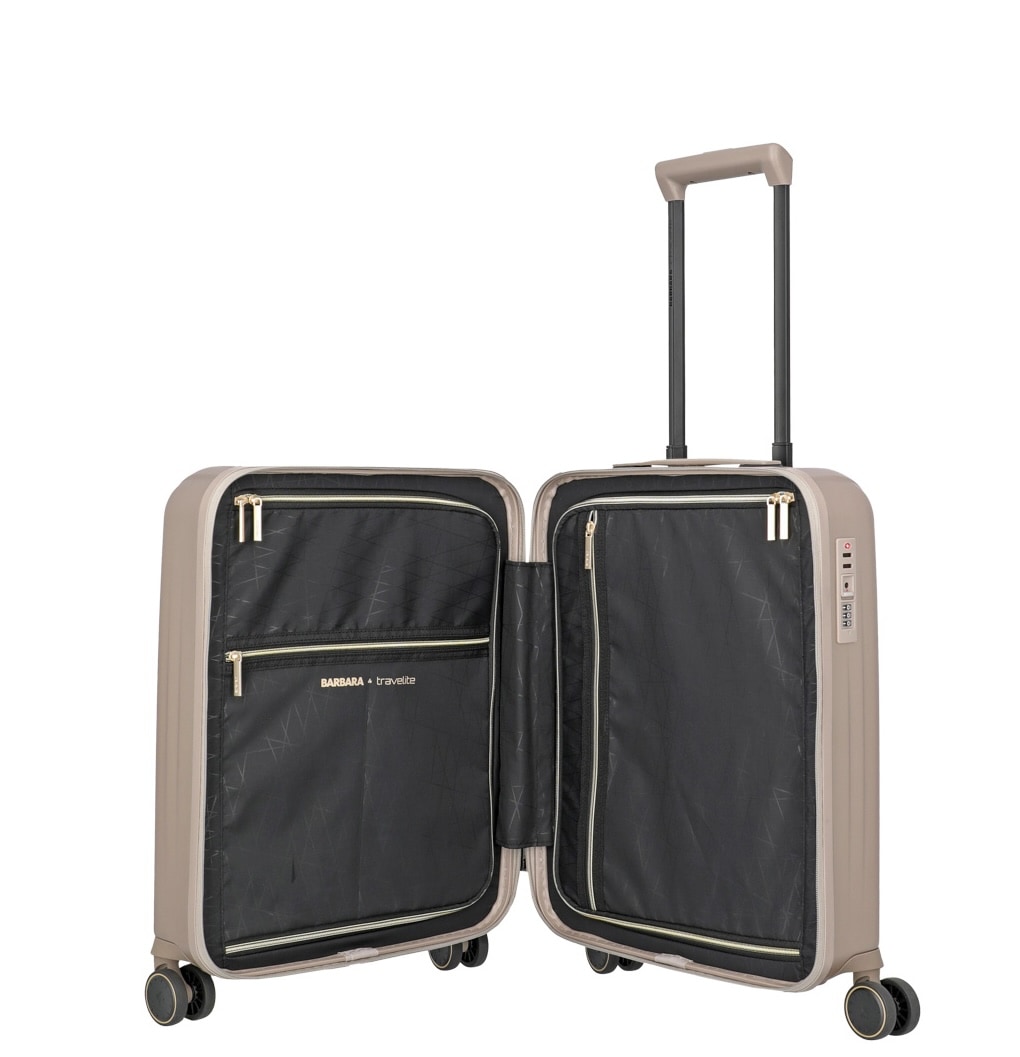 travelite »BARBARA NOVELTY Reisekoffer Hartschale« 38 litre 4 Rollen Extension de volume – bagage de voyage élégant