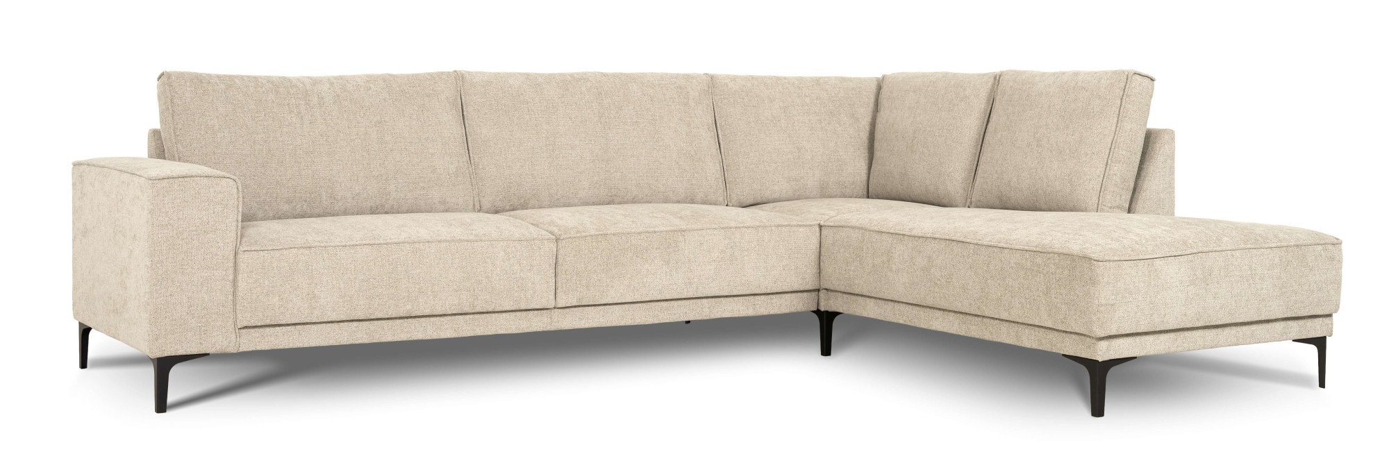 GOODproduct Ecksofa »OLAND L-Form, B: 289 cm, Skandi-Design, Chenille-Bezug« Struktur, Flachgewebe, Luxus-Microfaser, Boucle