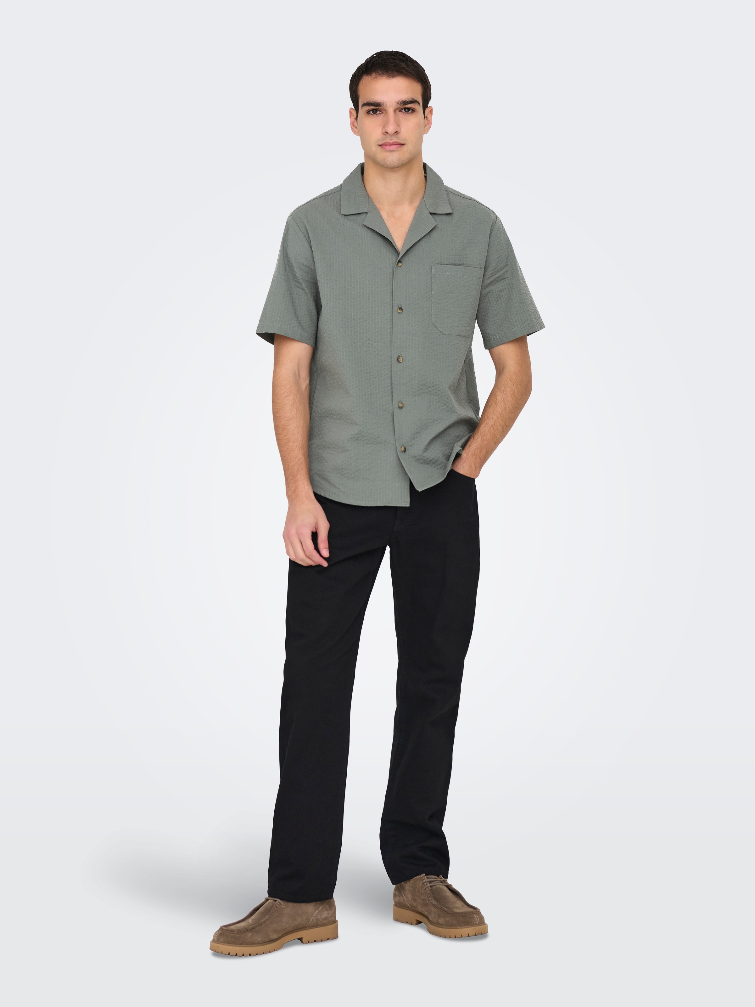 ONLY & SONS Kurzarmhemd »ONSEYE RESORT SEERS 0009 SHIRT NOOS«