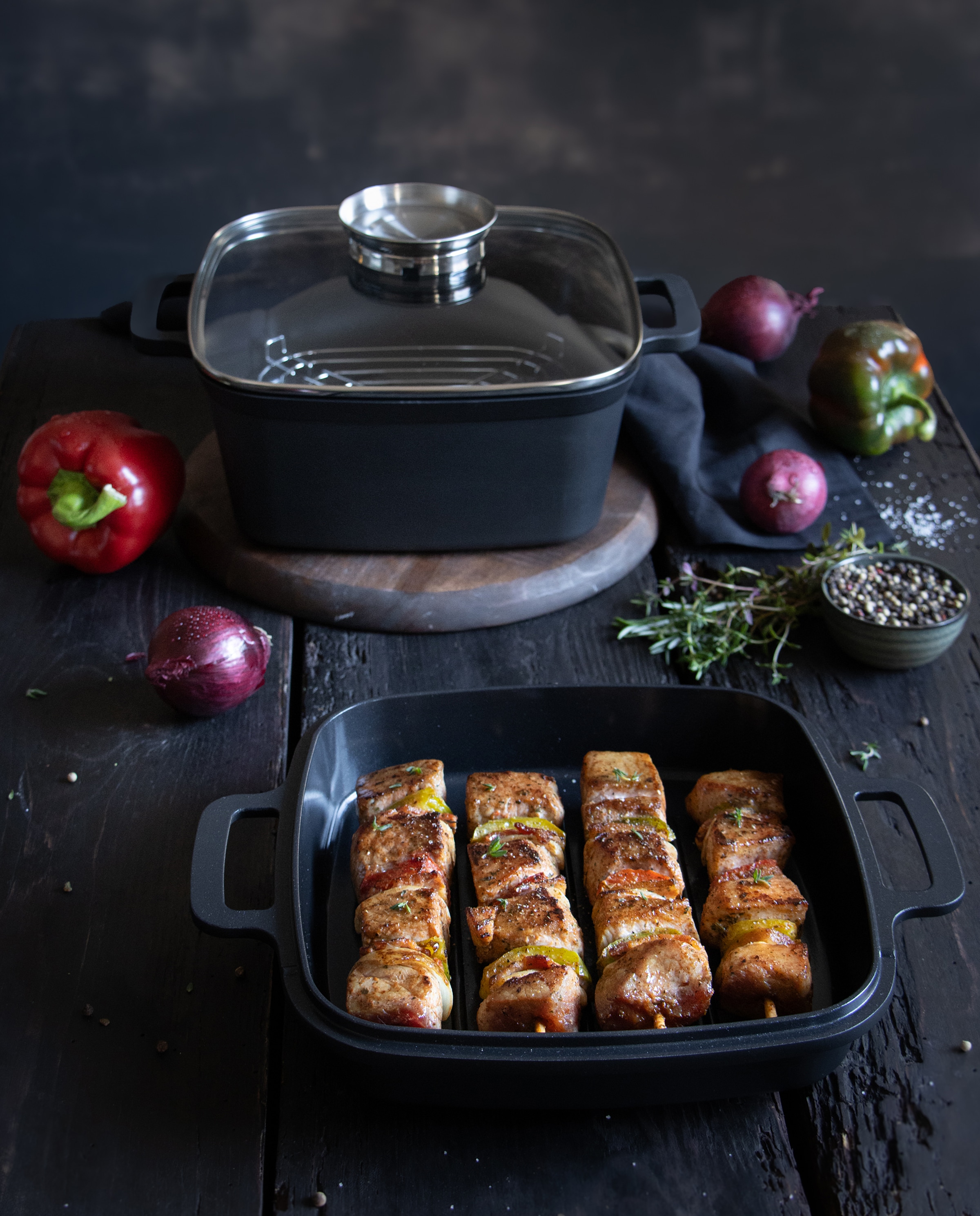 Elo Basic Rôtissoire »Multifunktionstopf-Set Cubus« Set, 4 cuis tlg.