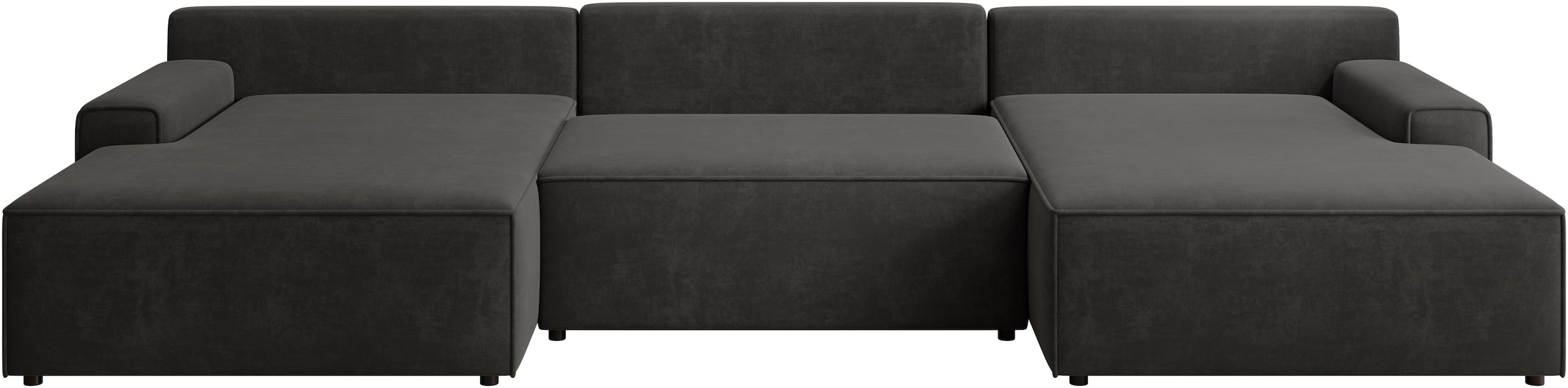 TRENDMANUFAKTUR Wohnlandschaft »Challenge, Schlafsofa mit Bettkasten, Couch in U-Form, Breite 333 cm« XXL Sofa mit Bettkasten & Schlaffunktion, auch in trendigem Cordstoff