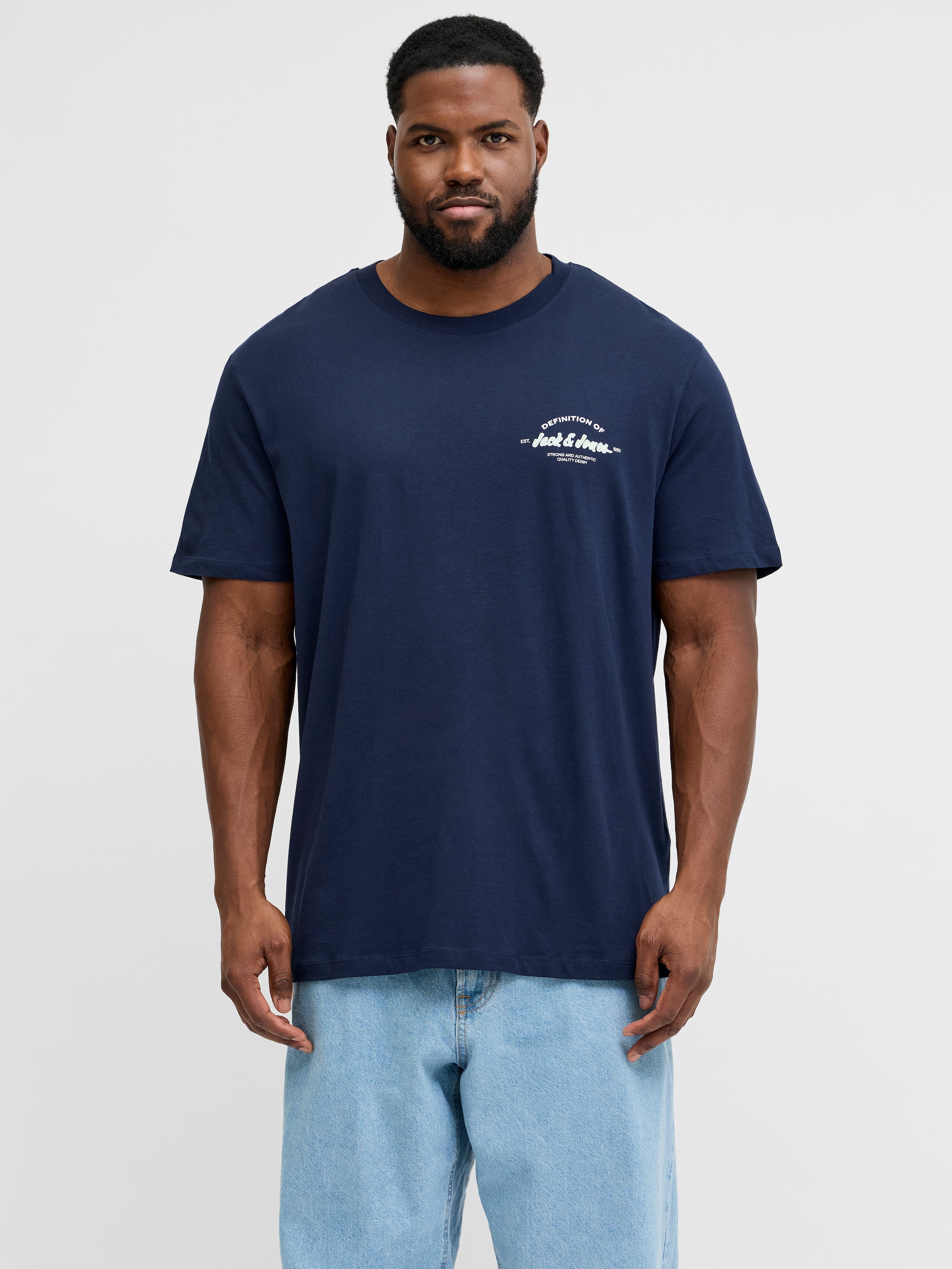 Image of Jack & Jones PlusSize Rundhalsshirt "JJBRANDON TEE SS CREW NECK PLS"