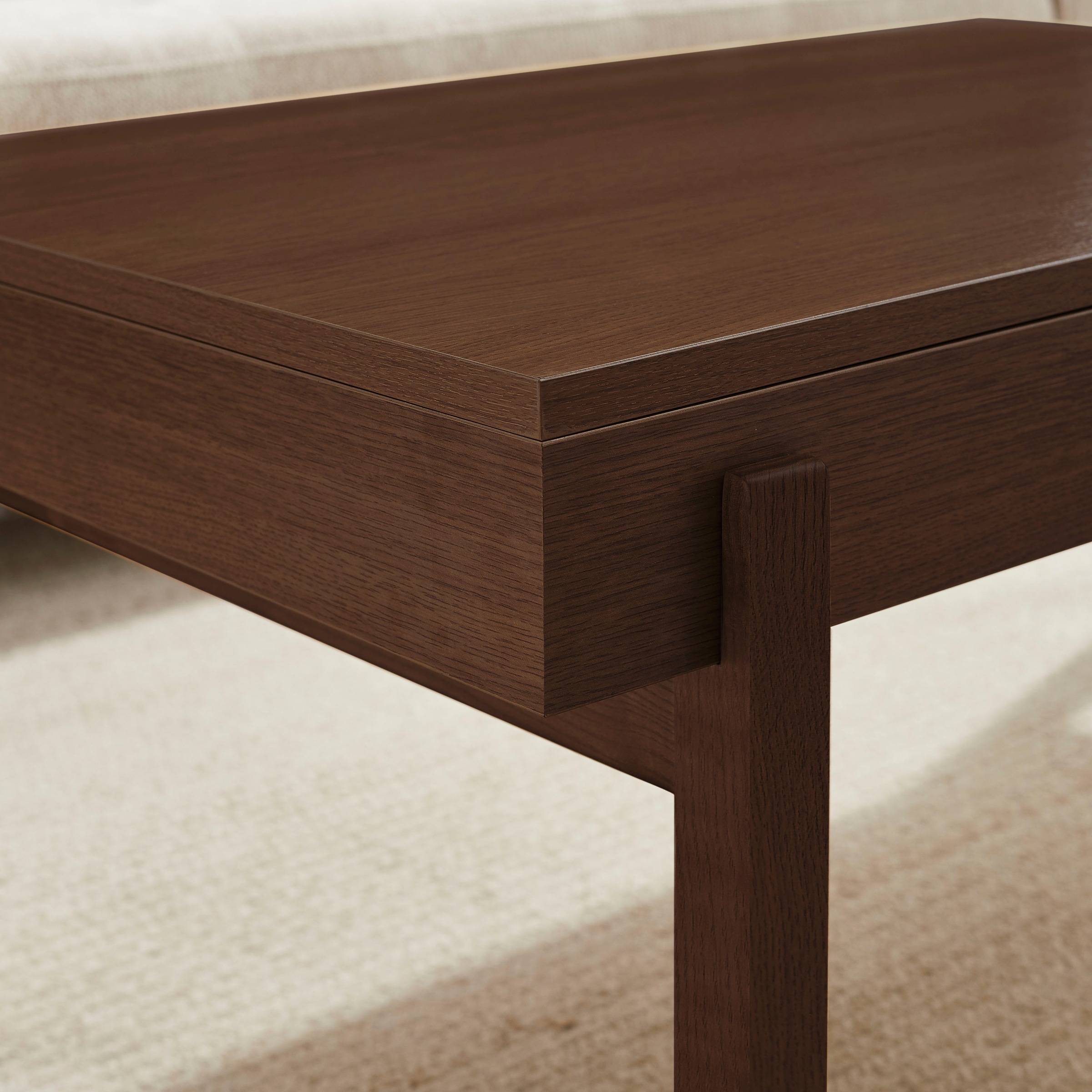 GOODproduct Couchtisch »Norwin« Melaminoberfläche und robustes Gestell aus Eschenholz