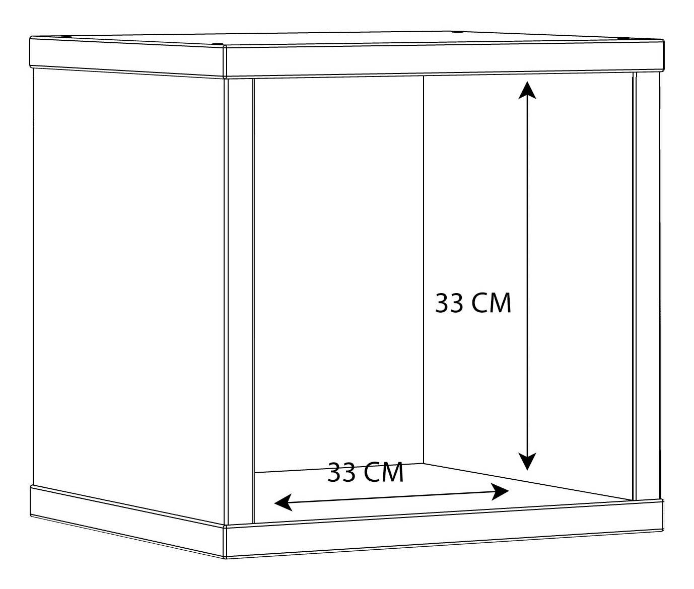 FORTE Regalwürfel »Mauro« Regalwürfel, B/H/T 38,2x38,3x32,9 cm, langlebige Beschichtung