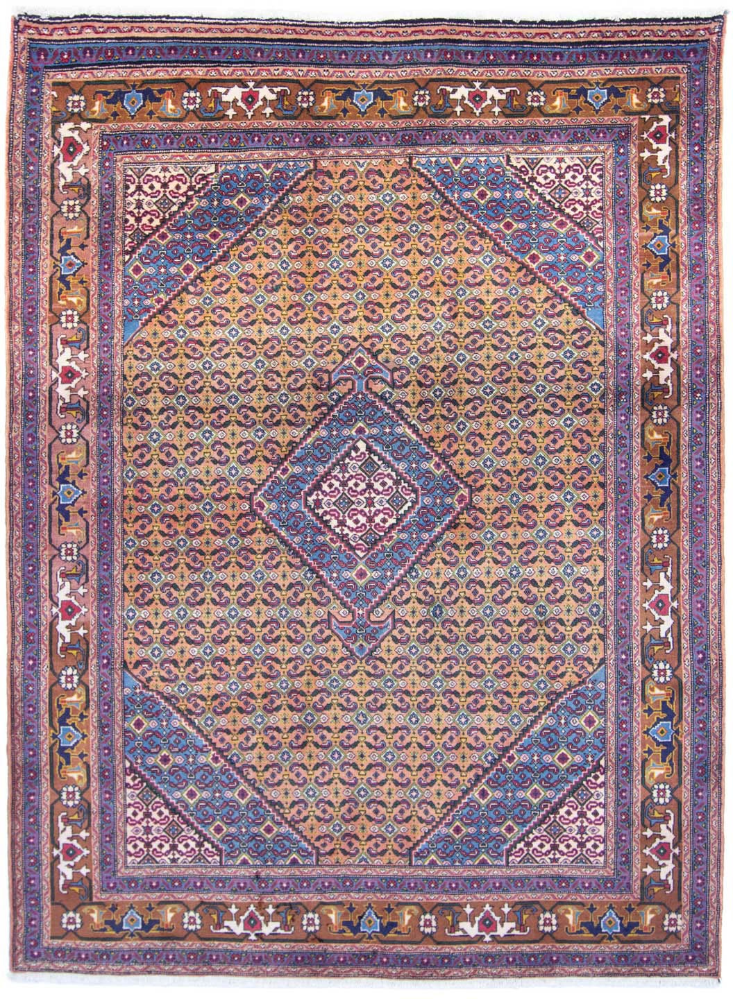 Image of morgenland Wollteppich »Ardebil Medaillon Marrone chiaro 278 x 202 cm«, rechteckig, 1 mm Höhe, Unikat mit Zertifikat bei Ackermann Versand Schweiz