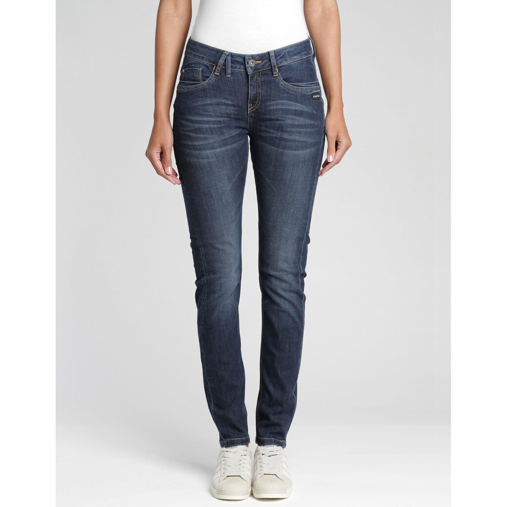 GANG Slim-fit-Jeans »Gioia«, im tollen Used-Look