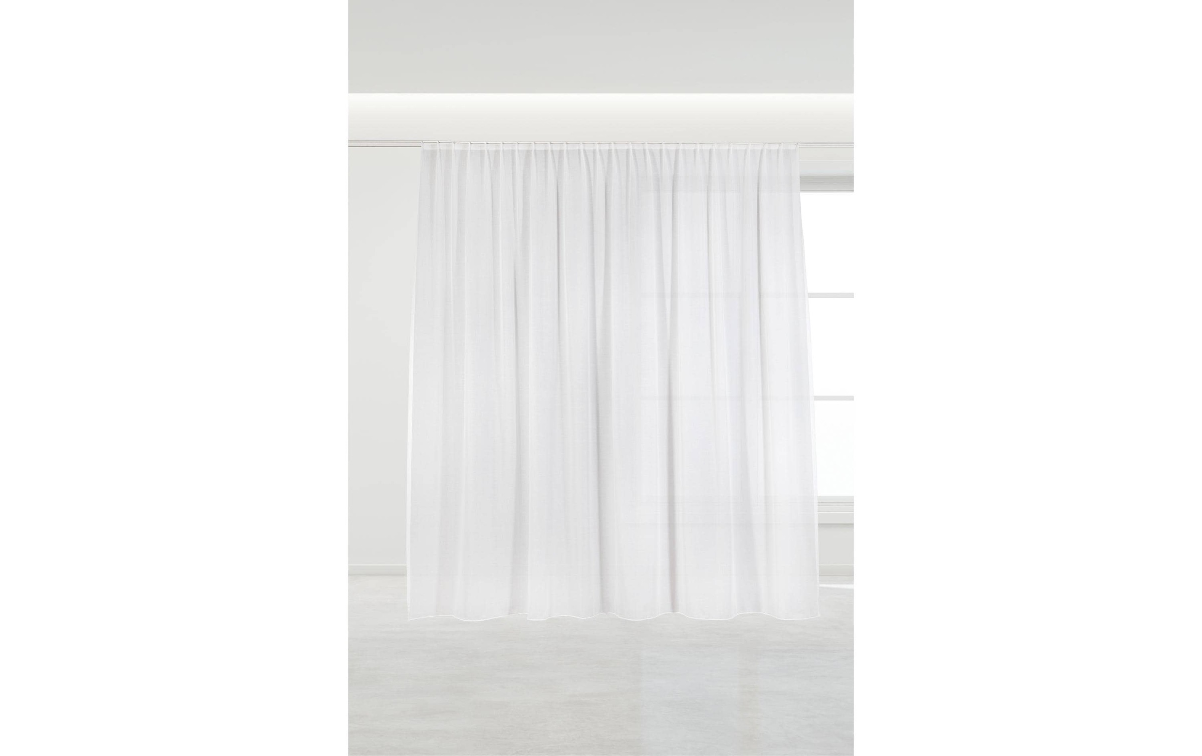Image of Vorhang "Casa Leon Tagesvorhang Wiola, Weiss,300x245" Hakenaufhängung 1 Stk. tlg.